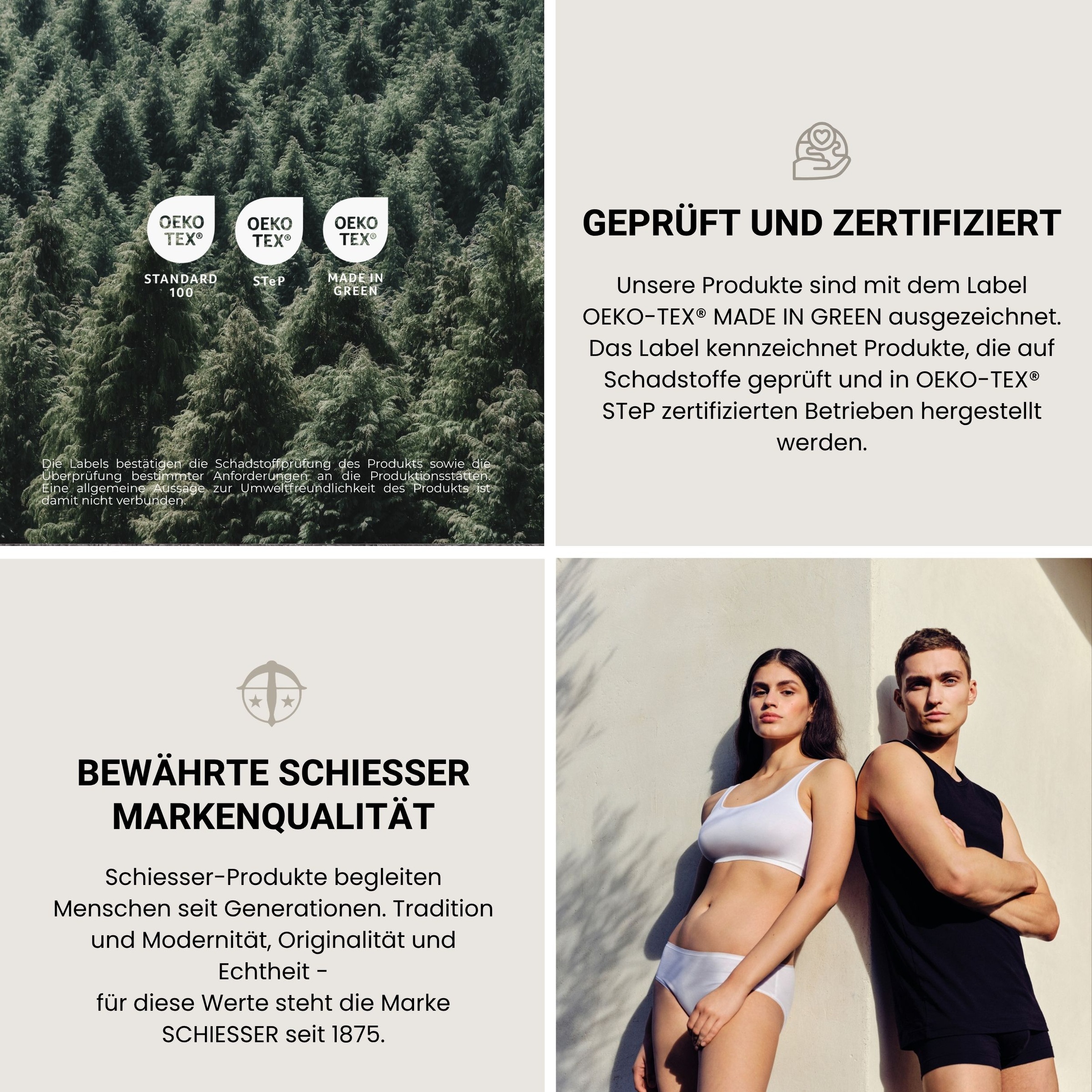Schiesser Duschtücher "Milano aus 100% Baumwolle mit eleganter Bordüre in Hoch-Tief-Optik" OEKO-TEX MADE IN GREEN
