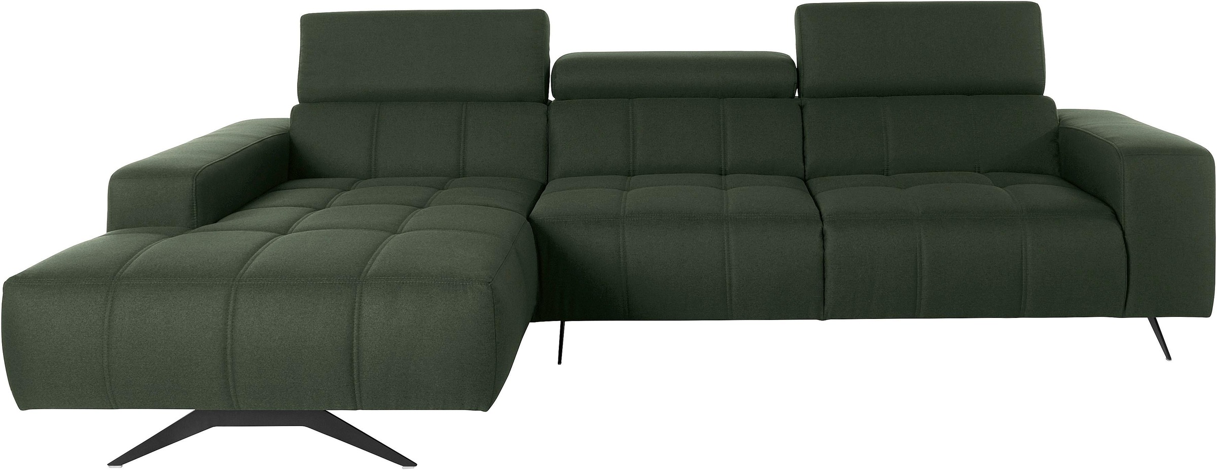 Image of DOMO collection Ecksofa »Trento«, wahlweise mit Kopfteilverstellung, Recamiere links oder rechts bestellbar, frei im Raum stellbar bei Ackermann Versand Schweiz