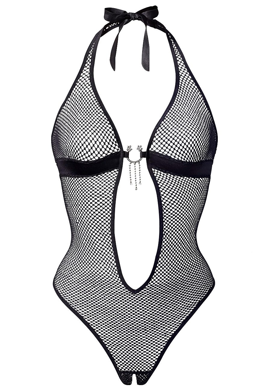 petite fleur gold Body dos-nu , aus Netzmaterial, sexy Dessous, Reizwäsche