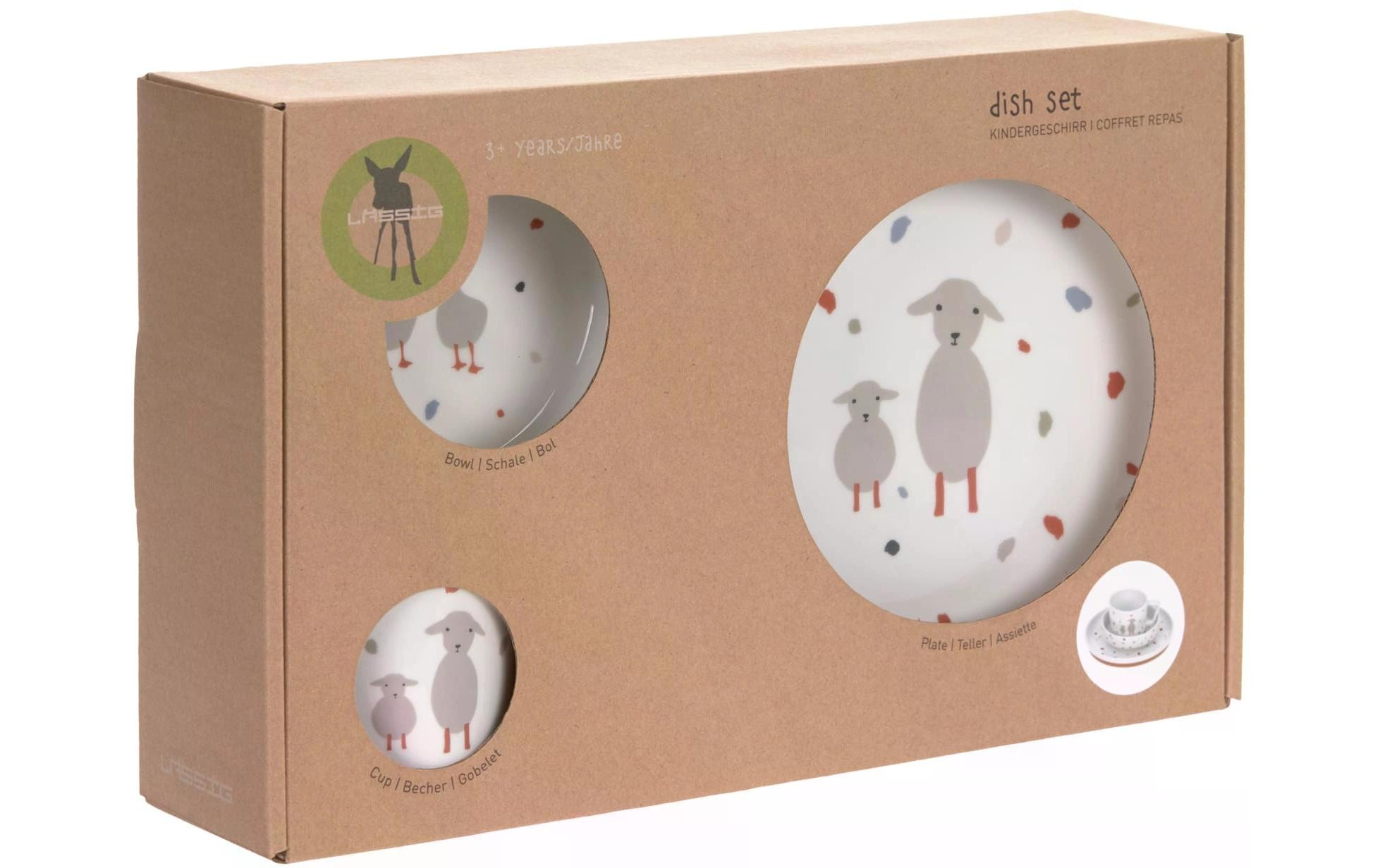 LÄSSIG Kindergeschirr-Set »Tiny Farmer Sheep/Goose«