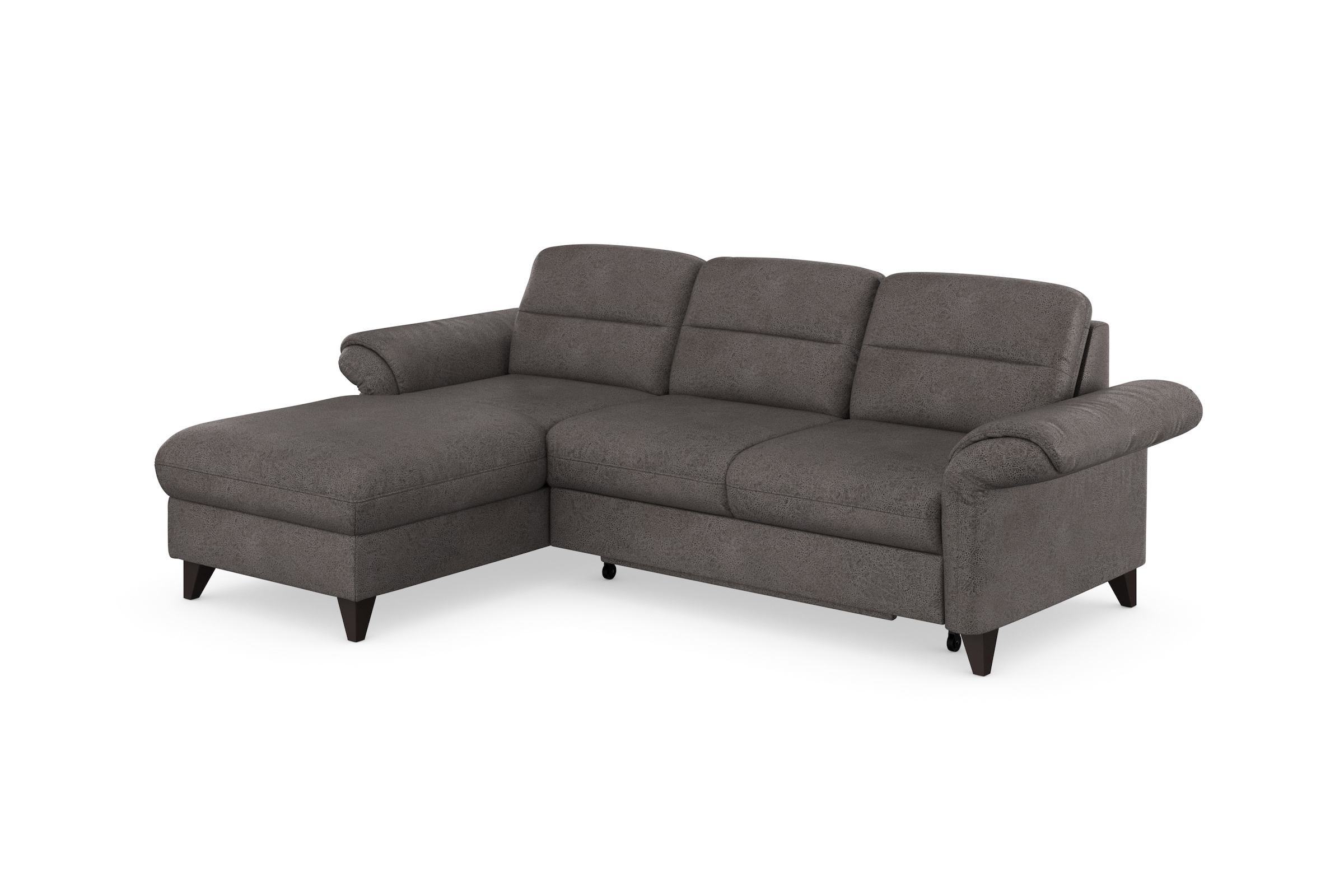 sit&more Ecksofa »Mellum L-Form«, Federkern, wahlweise mit Bettfunktion, Bettkasten und Armteilfunktion
