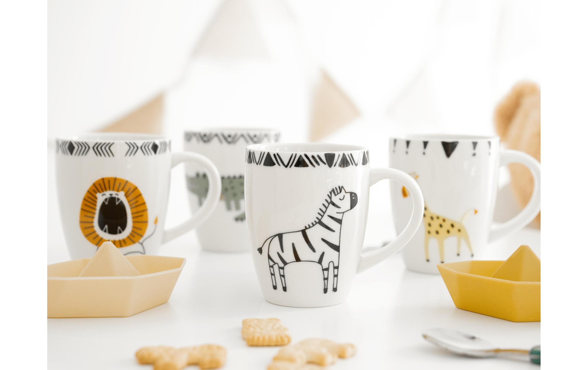 CreaTable Gobelet pour enfants »Safari Becher 4-tlg Bunt«