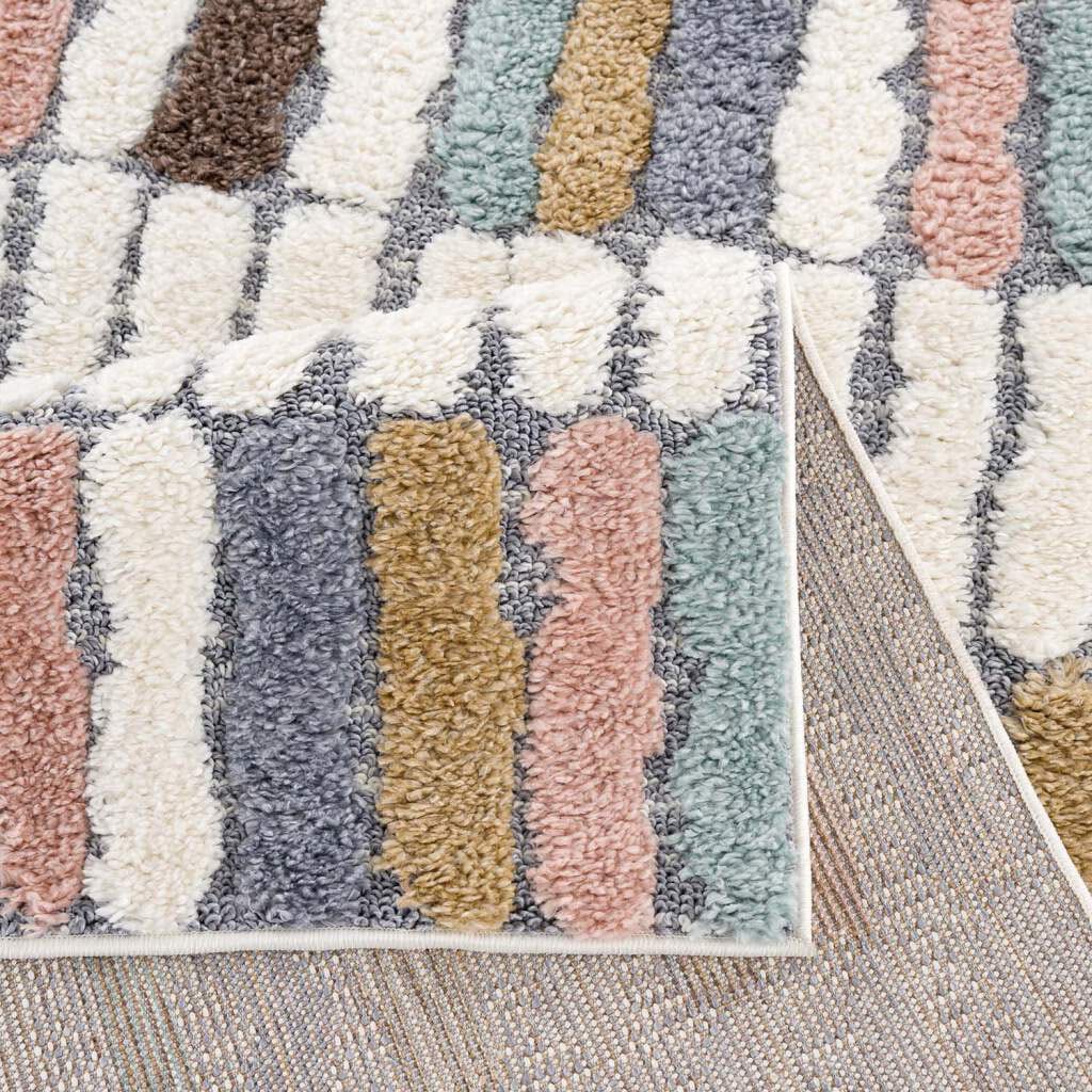 Carpet City Hochflor-Teppich »Focus 3032«, rechteckig, 20 mm Höhe, Läufer, Boho, Hochtief-Muster/ 3D-Effekt, für Wohnzimmer, Schlafzimmer