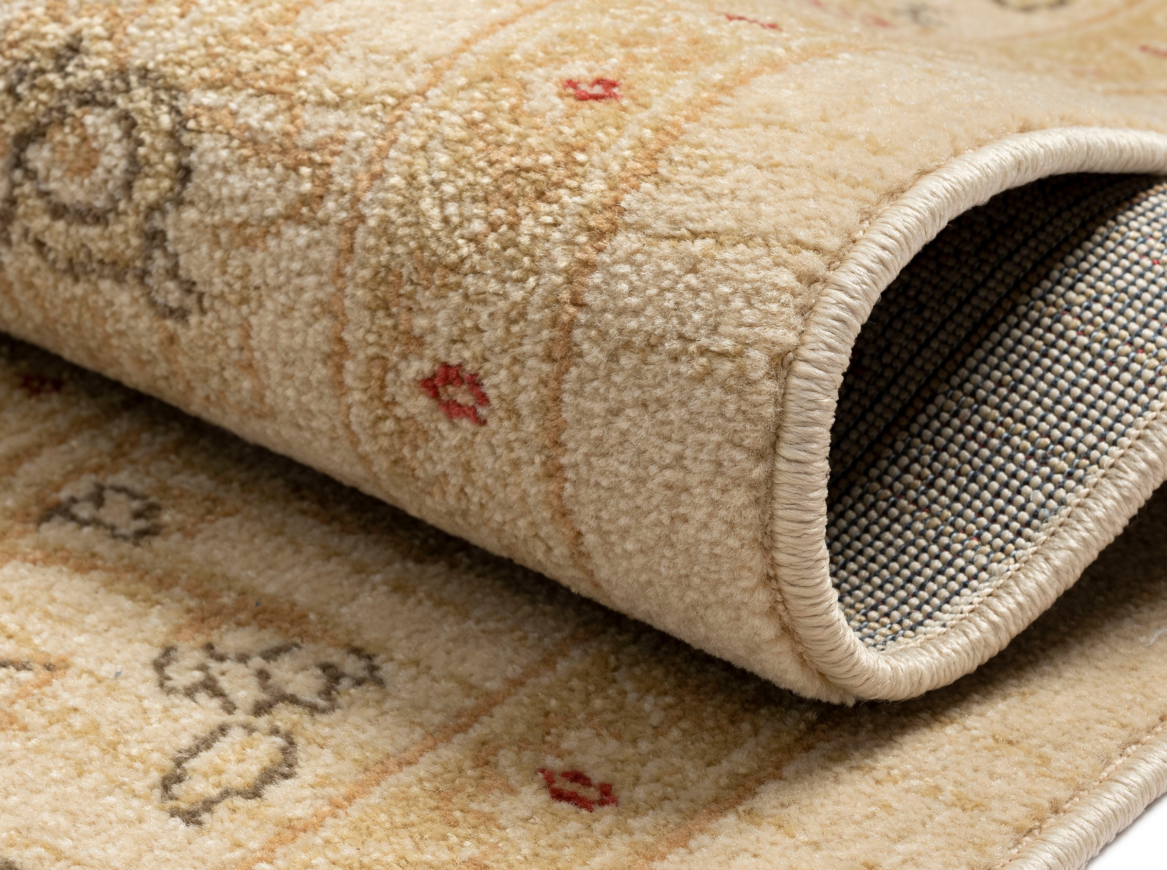 Myflair Möbel & Accessoires Teppich »Maryam 4« rechteckig 7,5 mm Höhe Kurzflor, Orient Optik, edler Glanz, mit Fransen, besonders weich