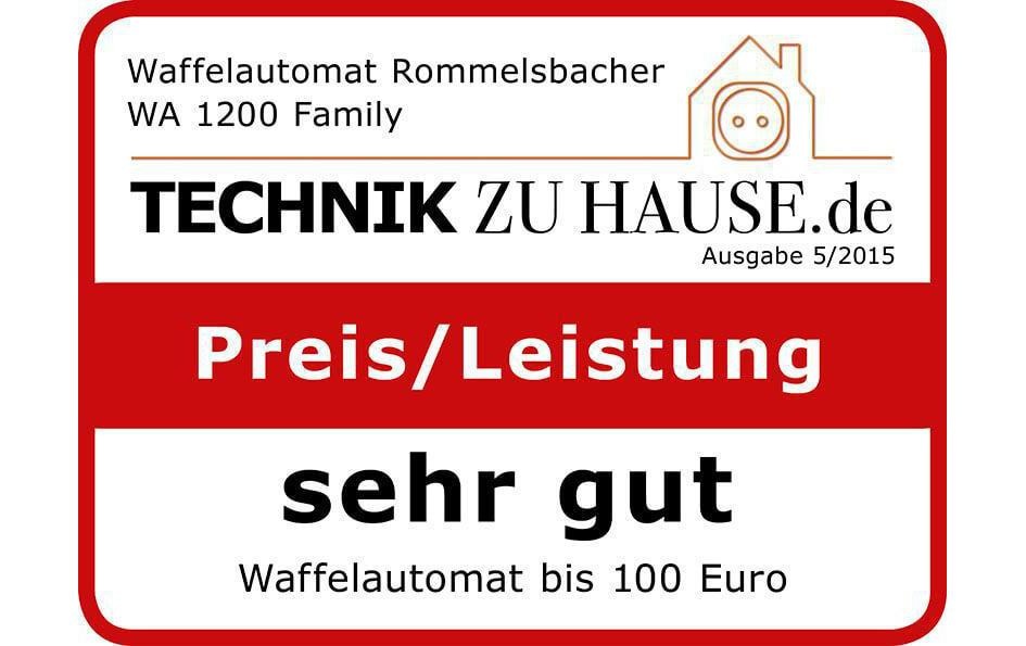 Rommelsbacher Waffeleisen »20,WA 1200«, 1200 W