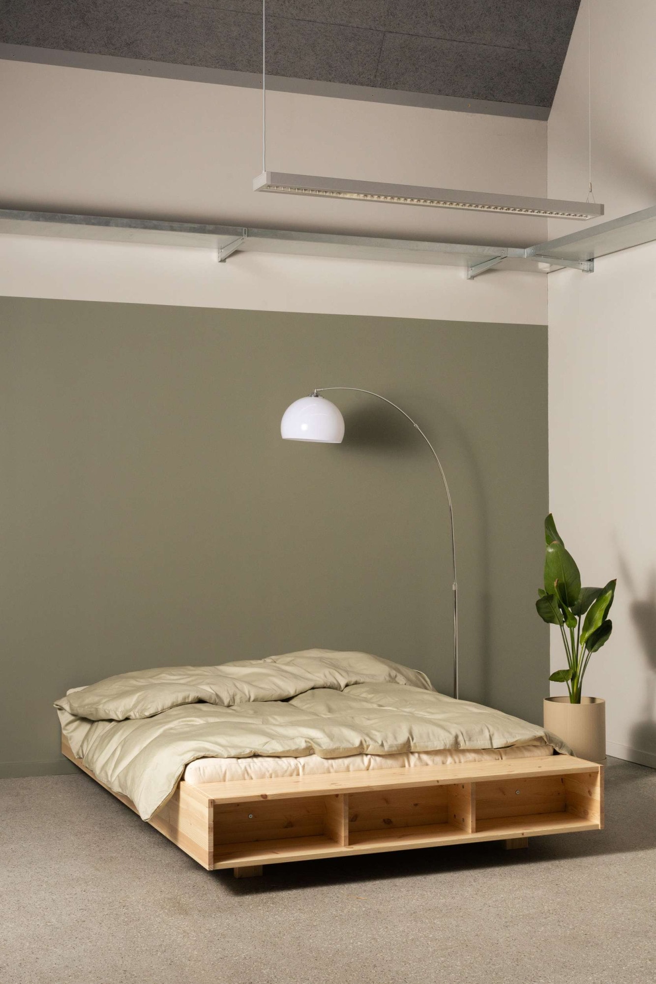 Karup Design Stauraumbett »Merge Bed Bettgestell m. integrierter Bank m. Stauraum, mehrere Grössen«, inkl. Lattenrost, excl. Matratze, FSC®-zertifiziertes Massivholz