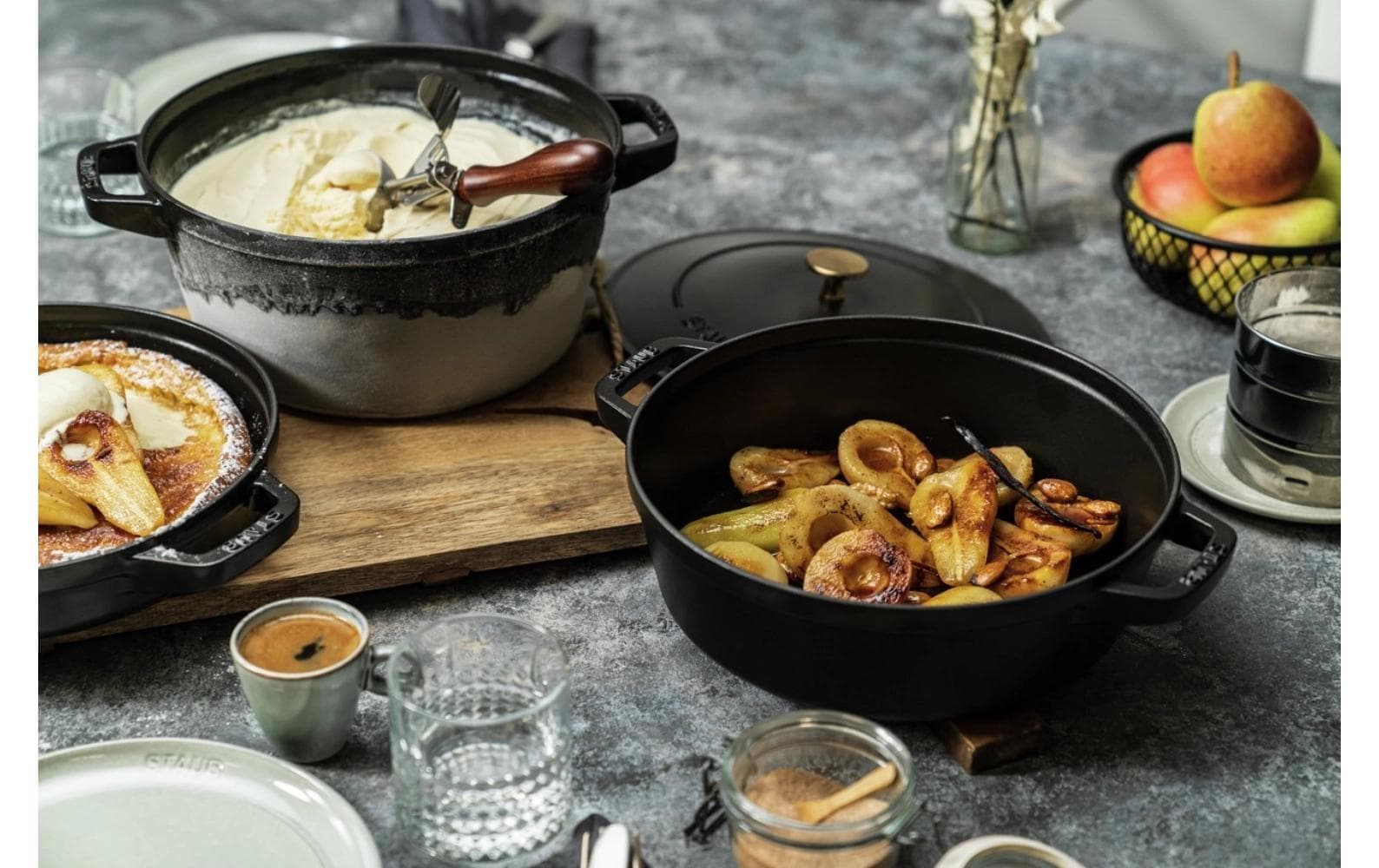 STAUB Topf-Set »Cocotte 3-teilig, 24 cm, 6,1 l« Eisen | Gusseisen