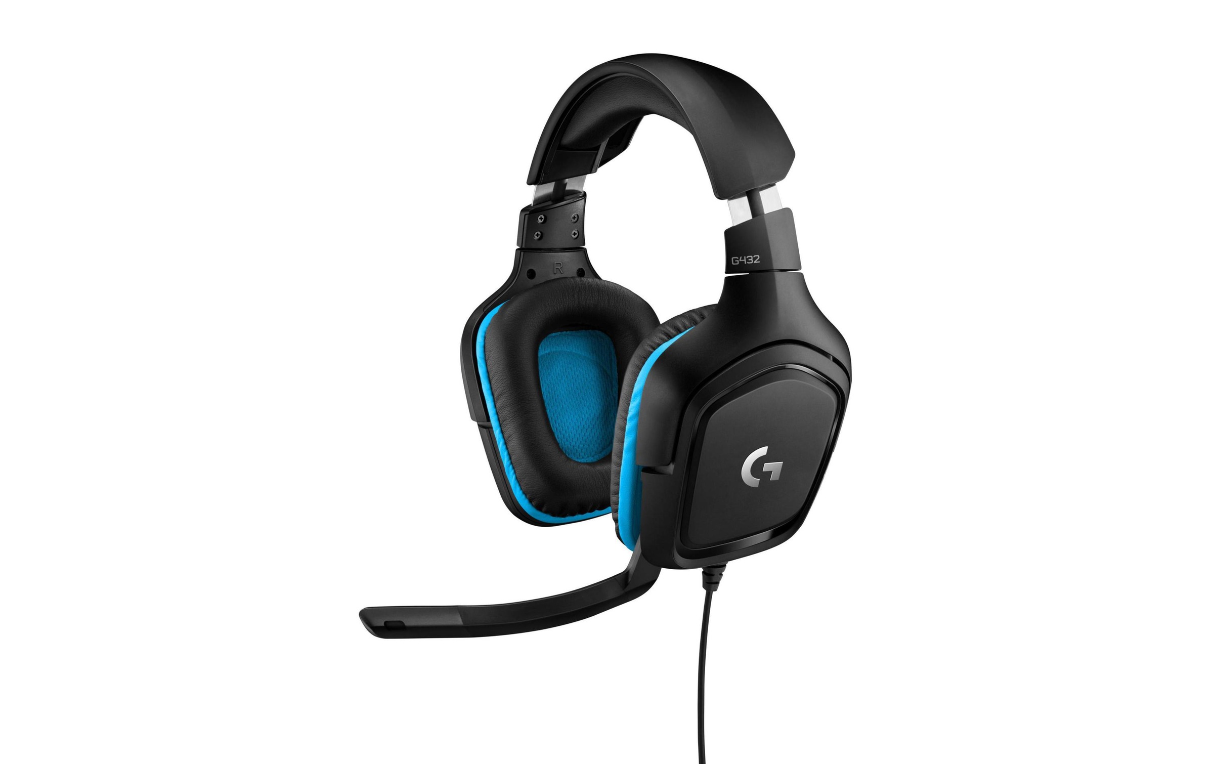 Image of Logitech Gaming-Headset "G432 7.1 Surround Schwarz" Noise-Cancelling