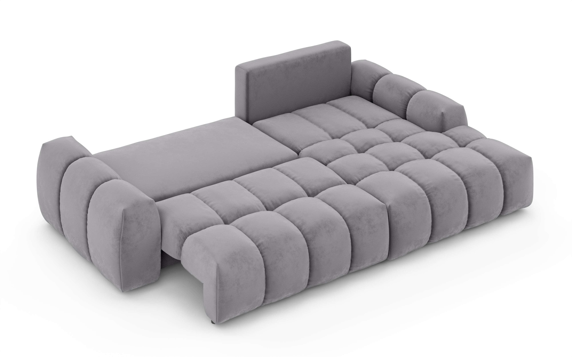 INOSIGN Ecksofa »AZITA klein optionale Schlafsofa mit Bettkasten, B/T/H: 270/166,5/84cm«, L-Form mit Wellenunterfederung, Bubble-Optik