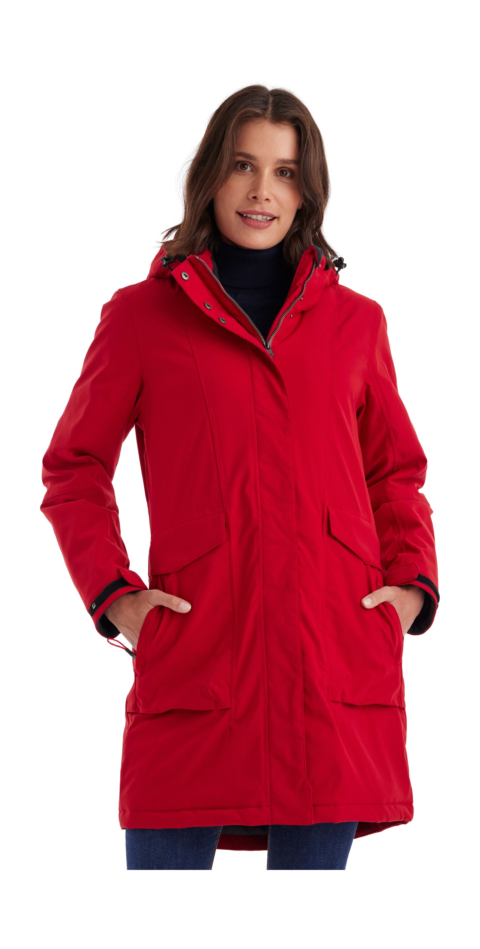 Killtec Parka »Damen Funktionsparka«, Wasserdichter, atmungsaktiver Damenparka mit abnehmbarer Kapuze