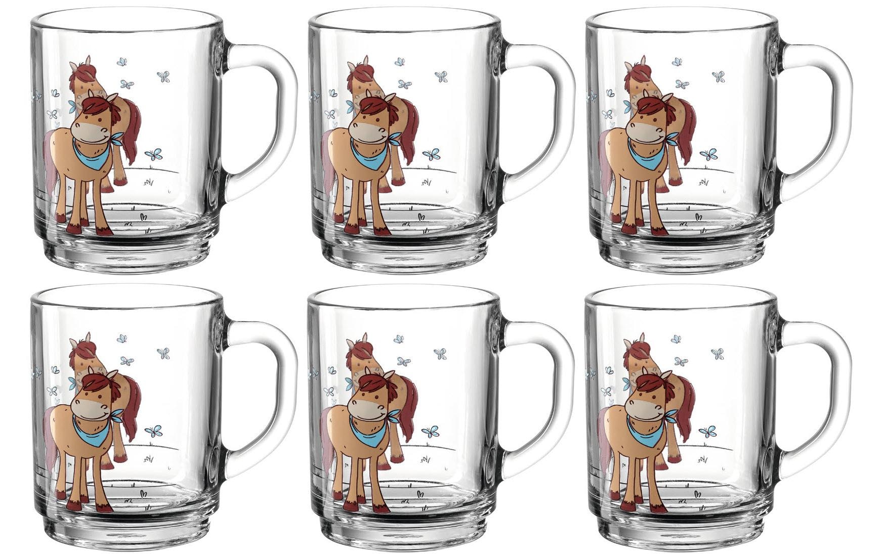 Tasse »Kids 250 ml, 6 Stück, Transparent«, (6 tlg.)