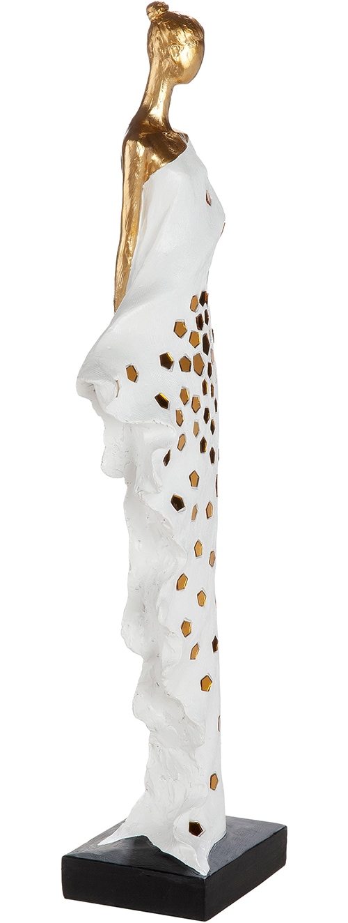 GILDE Skulptur »Skulptur Frau Miraelle weiss H. 52 cm« Anmutig modern dekorativ Wohnaccessoire Skulpturenfigur