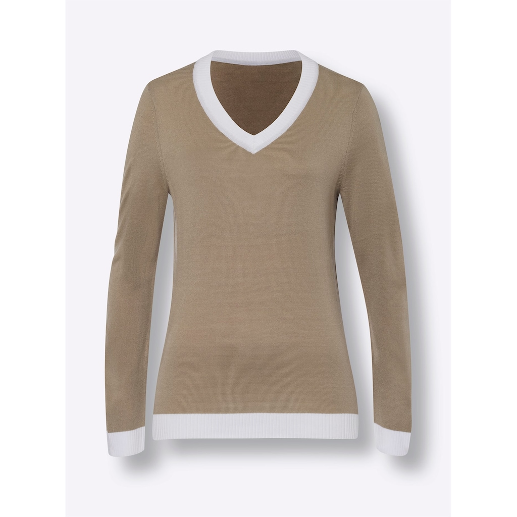 Classic Basics V-Ausschnitt-Pullover »Pullover«