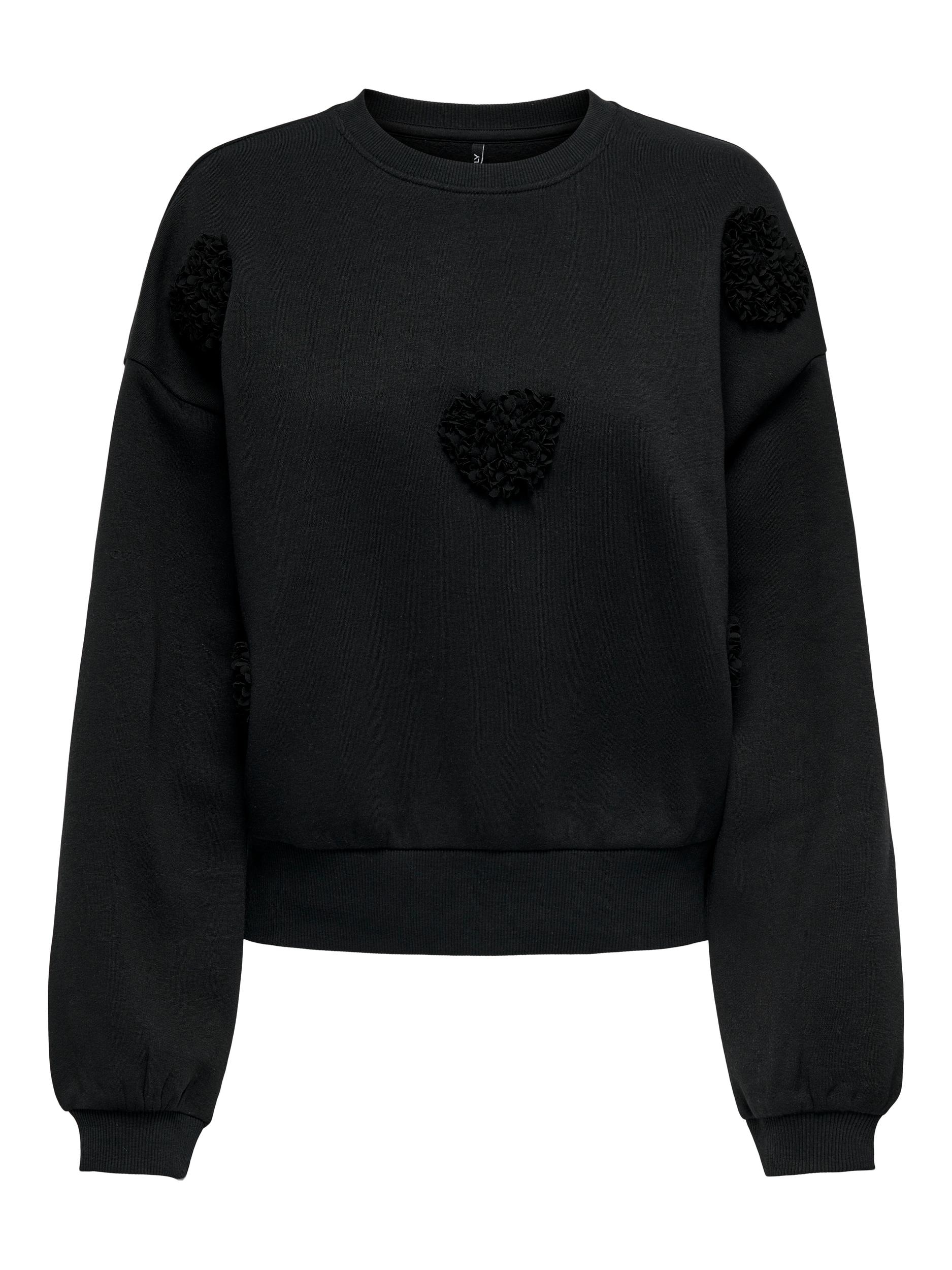 ONLY Sweater »ONLKIARA L/S HEART O-NECK BOX SWT«