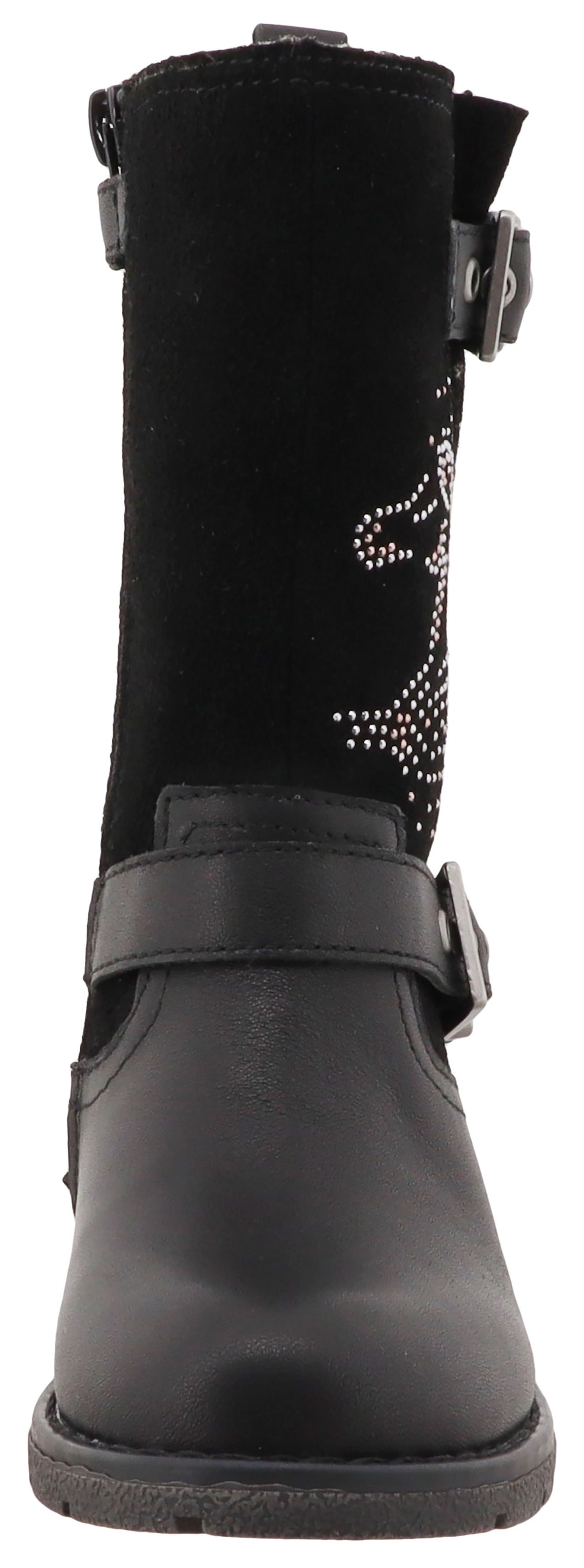 Lurchi Stiefel »Henriette1-TEX«  Langschaftstiefel, Nieten und Perdemotiv, Grössenschablone zum Download