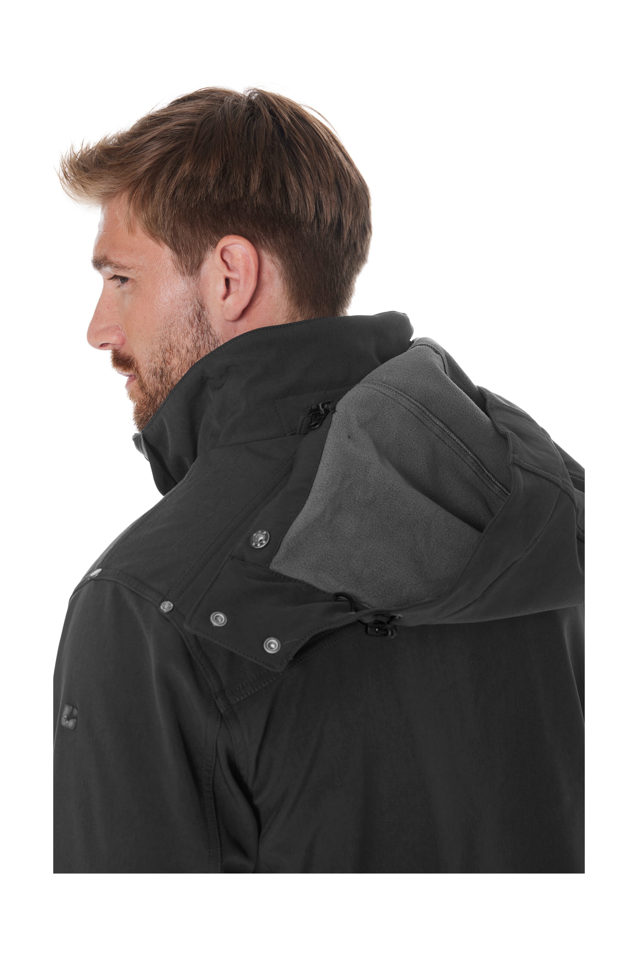 Killtec Veste softshell »Herren Softshelljacke« Wasserabweisende Softshelljacke mit Fleece, abnehmbarer Kapuze