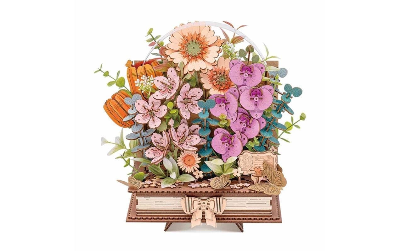   Modellbausatz »Rolife Wooden Blooming Book 3D-Holzpuzzle Diorama 522 Teile« 522 Stk. tlg.