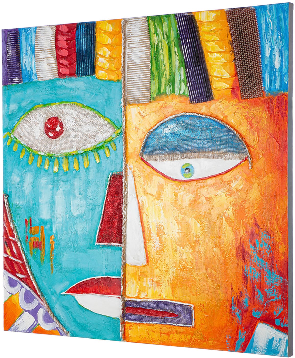 Casablanca by Gilde Tableau sur toile »Visage quadratisch« 1 cuis tlg.