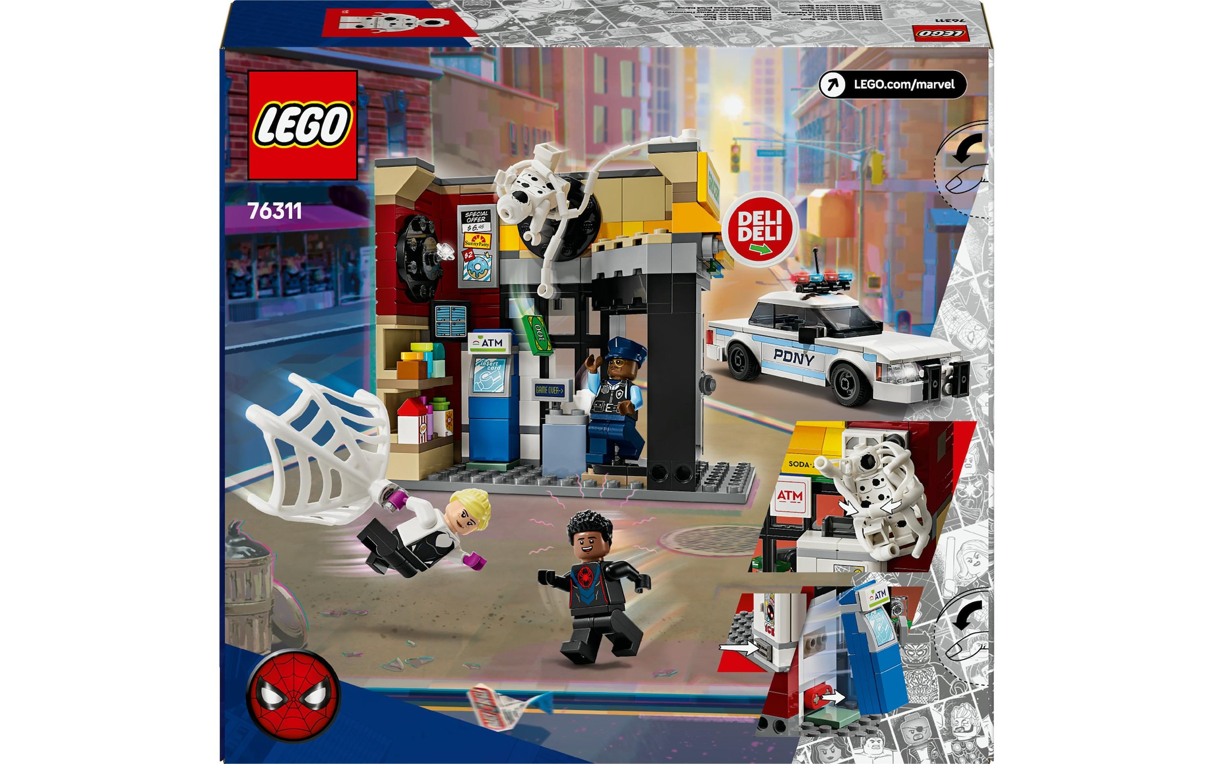 LEGO® Spielbausteine »Marvel Spider-Verse: Miles Morales vs. Spot 76311«