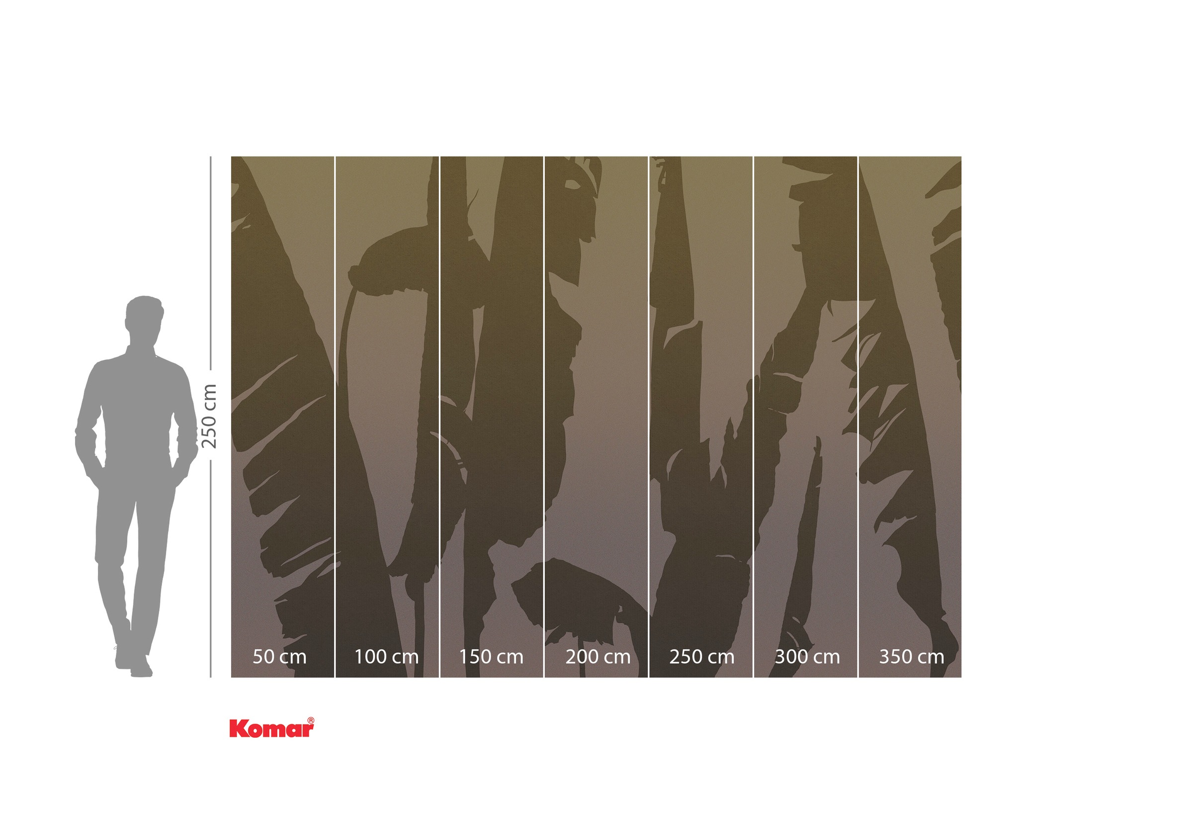 Komar Fototapete »Komar Vlies Fototapete - Bahama Bananas - Grösse 350 x 250 cm«, bedruckt