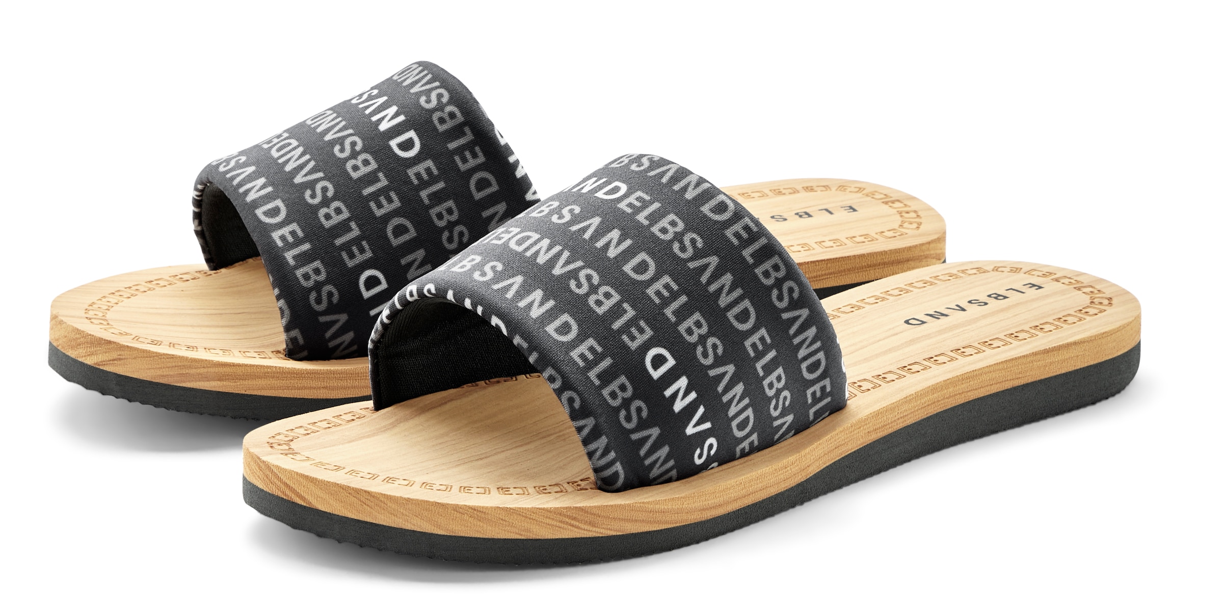 Image of Elbsand Badepantolette "Pantolette, Badelatsche, Badeschuhe, Badeschlappe, Sommerschuhe" Sandale, Sommerschuh mit ultraleichter Sohle VEGAN