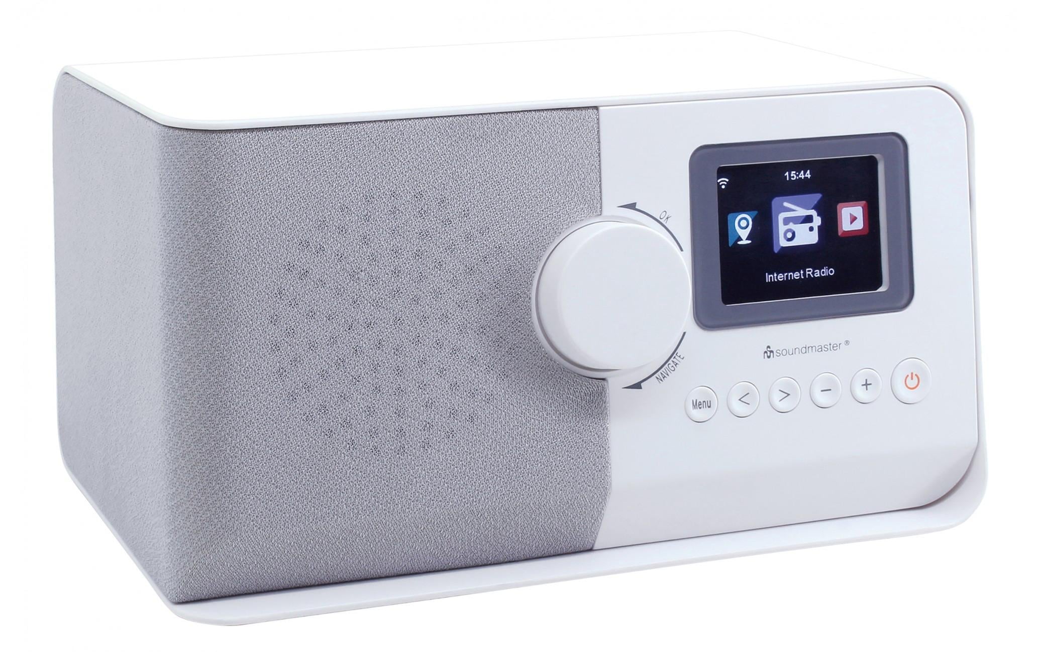 Soundmaster Internet-Radio »IR5500 Weiss«, (WLAN Internetradio)