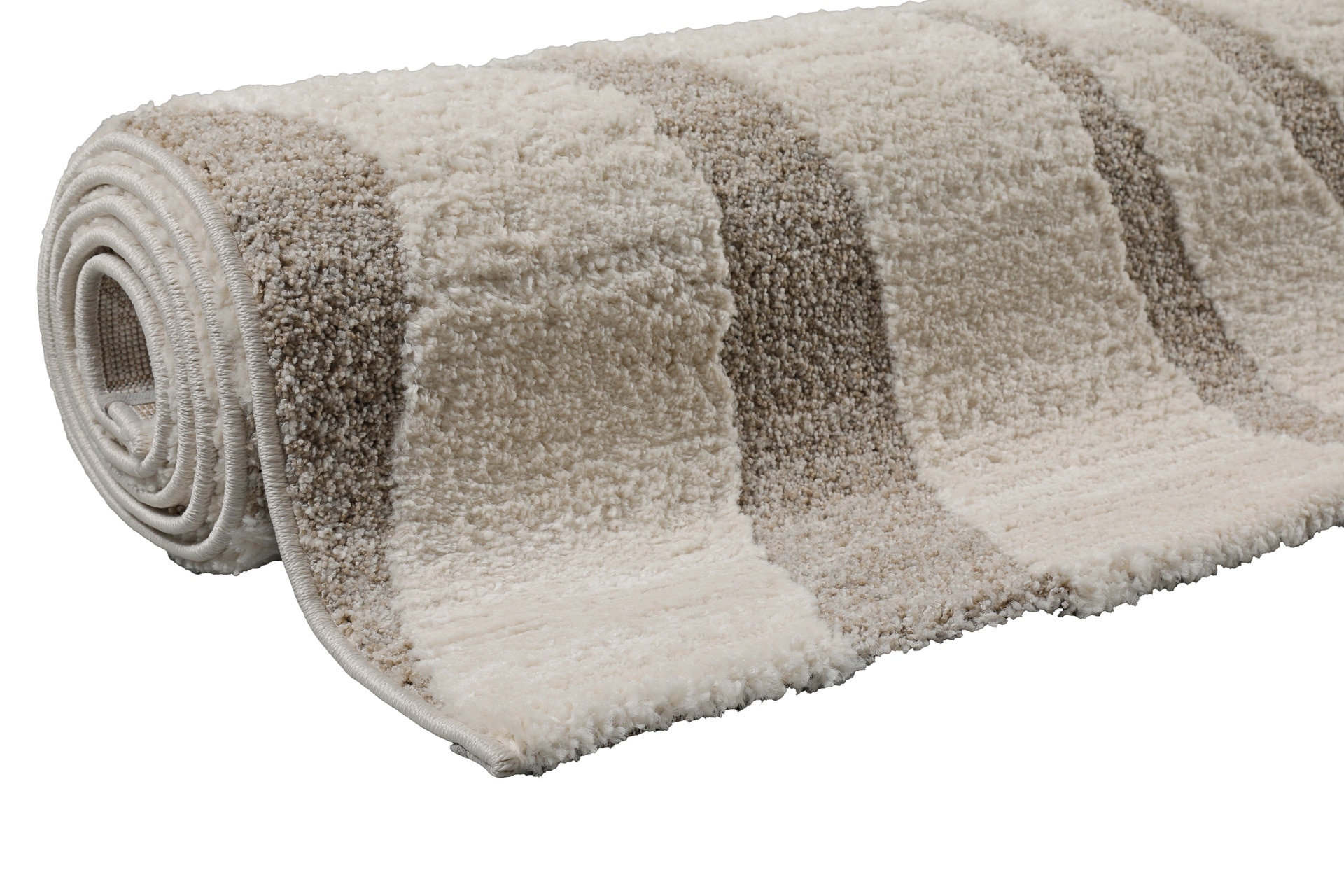 Wecon home Tapis »Björn« Rectangulaire 18 mm Höhe Gewebt, Hoch-Tief, pflegeleicht, Wellen-Muster, Scandi, Wohnzimmer