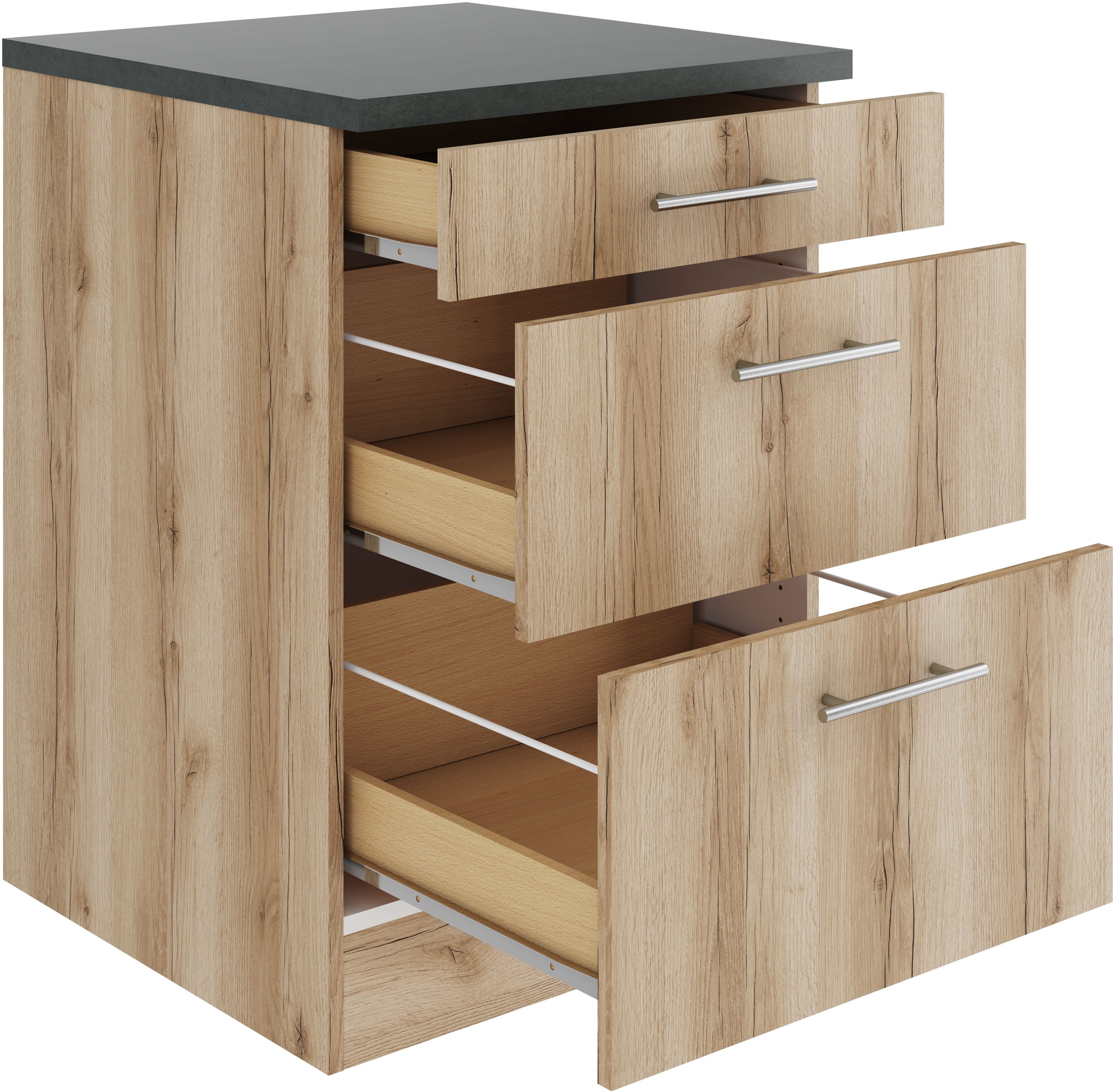 OPTIFIT Unterschrank »Bella«, Breite 60 cm, 2 Auszüge, 1 Schubkasten