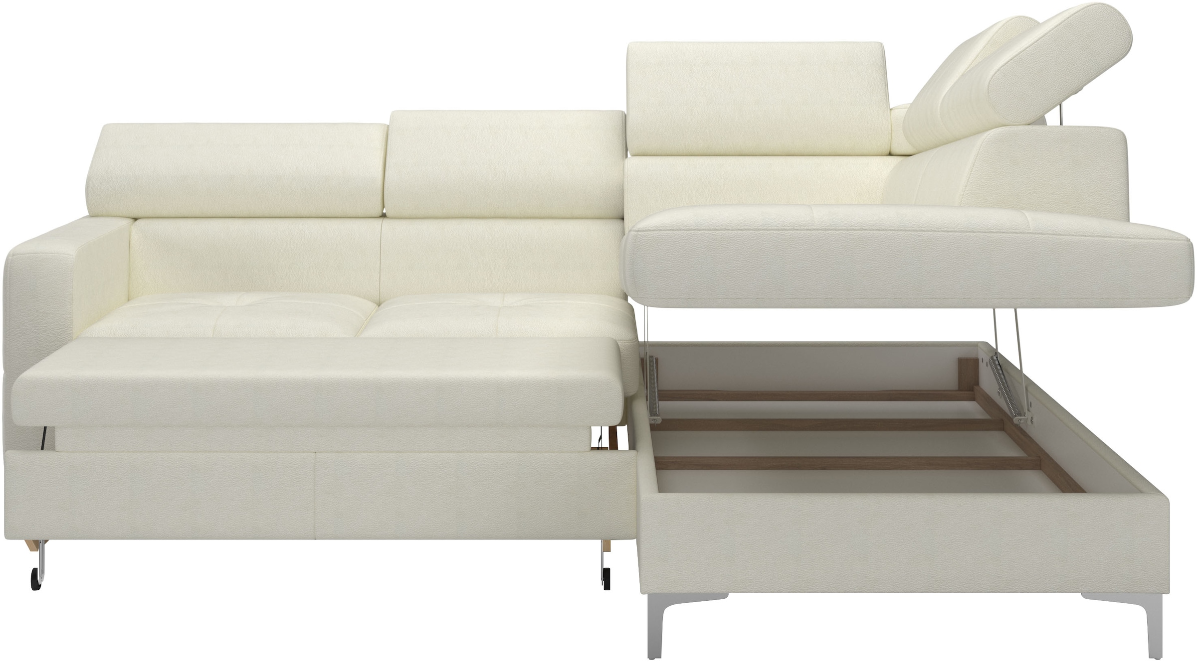 COTTA Ecksofa »Sammy L-Form«, mit Kopfteilverstellung, wahlweise mit Bettfunktion & Bettkasten