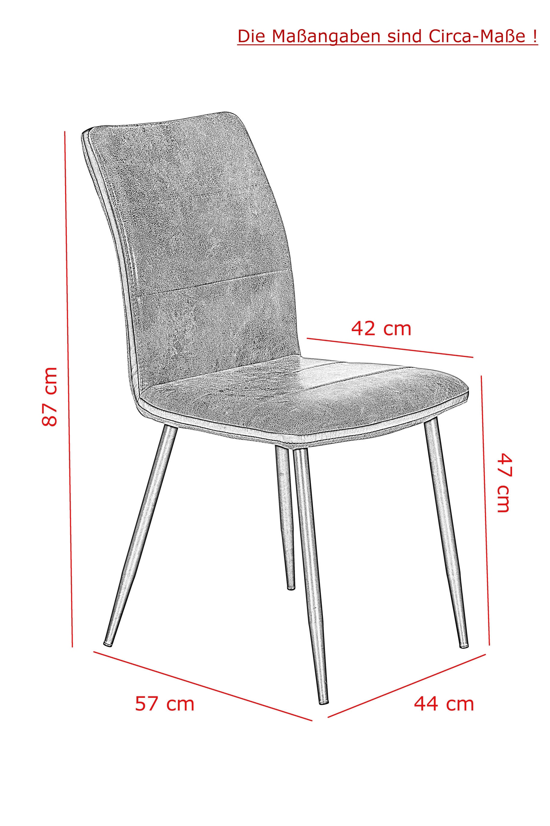 HELA Essgruppe »Janina«, (Set, 7 tlg.), verschiedene Farben/Dekore, Stuhl Microfaser Vintage Optik