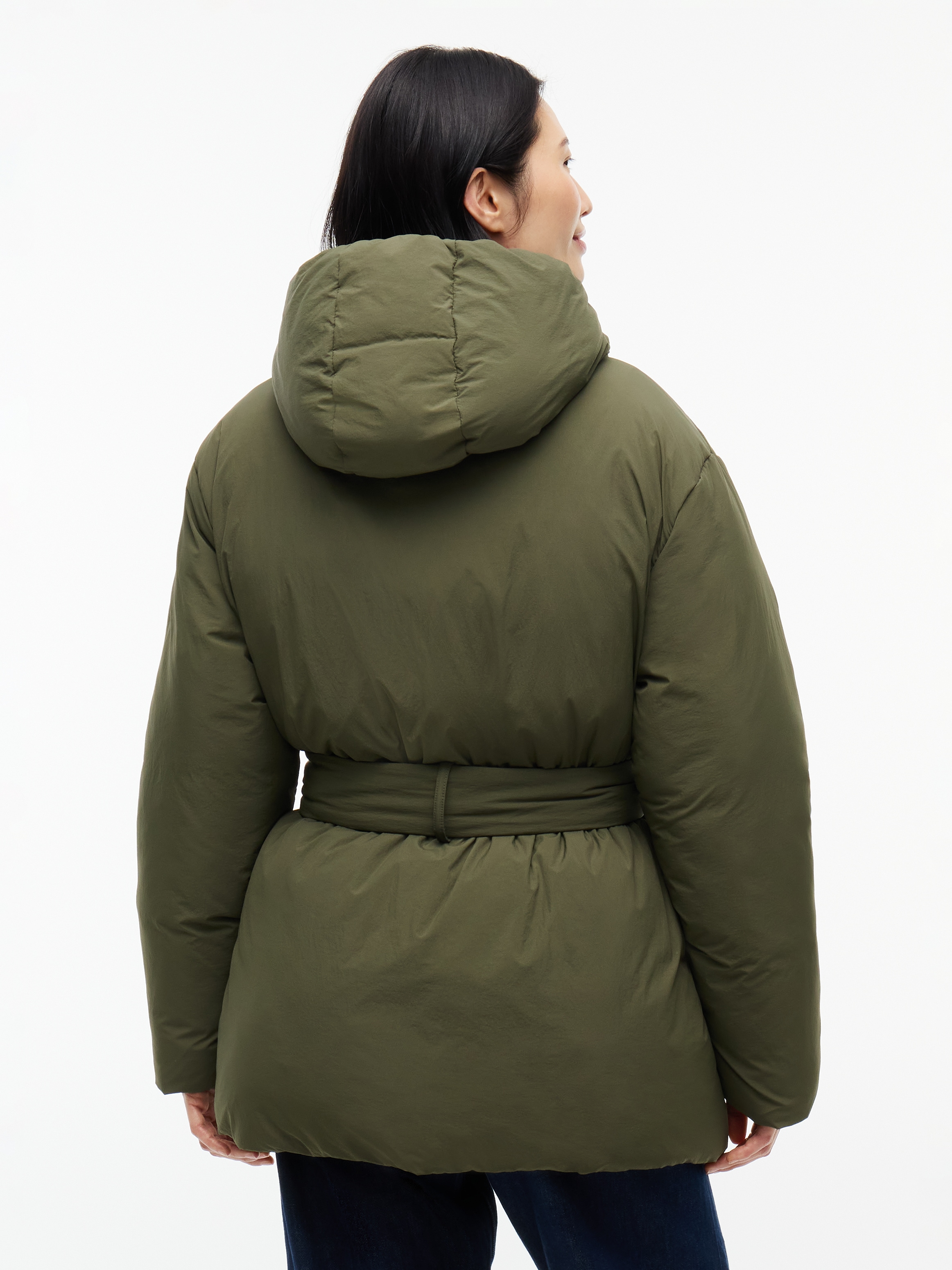 Tommy Jeans Steppjacke »TJW SMOOTH PADDING PUFFER EXT« mit Kapuze Kunstfaser