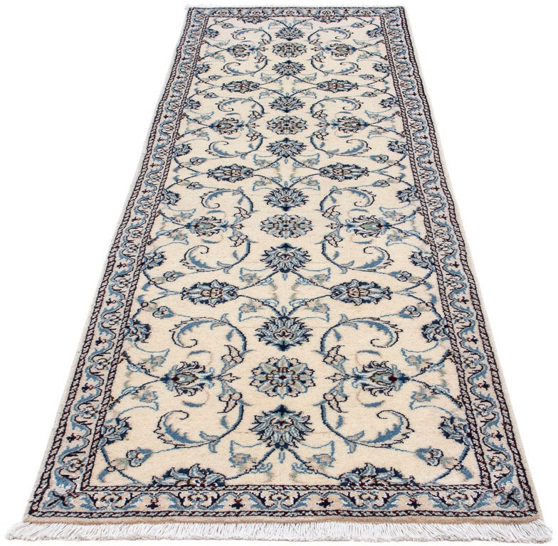 Image of morgenland Orientteppich »Perser - Nain - 234 x 72 cm - beige«, rechteckig, 10 mm Höhe, Wohnzimmer, Handgeknüpft, Einzelstück mit Zertifikat bei Ackermann Versand Schweiz