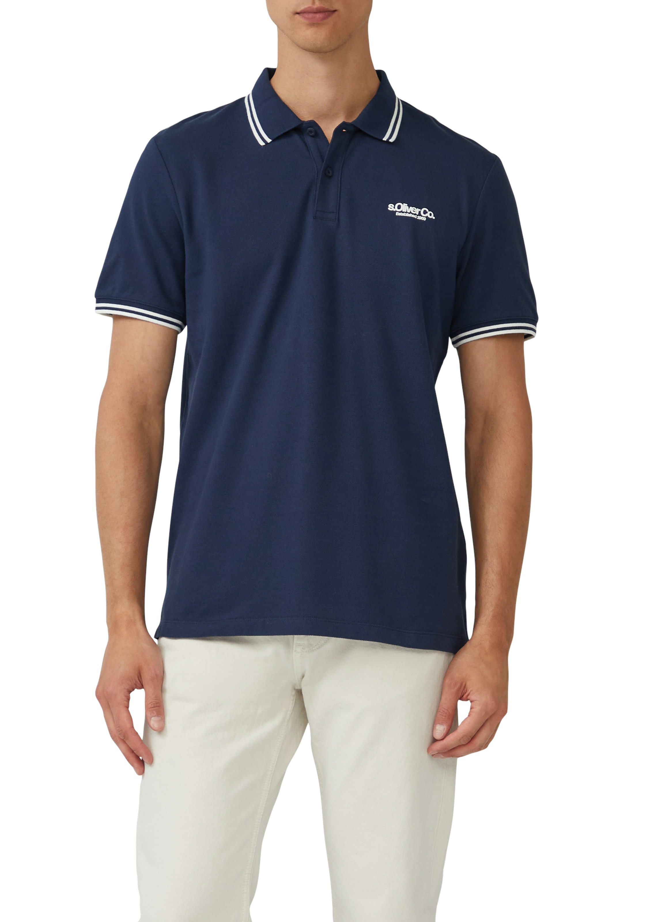 s.Oliver Poloshirt, mit Logo Schriftzug