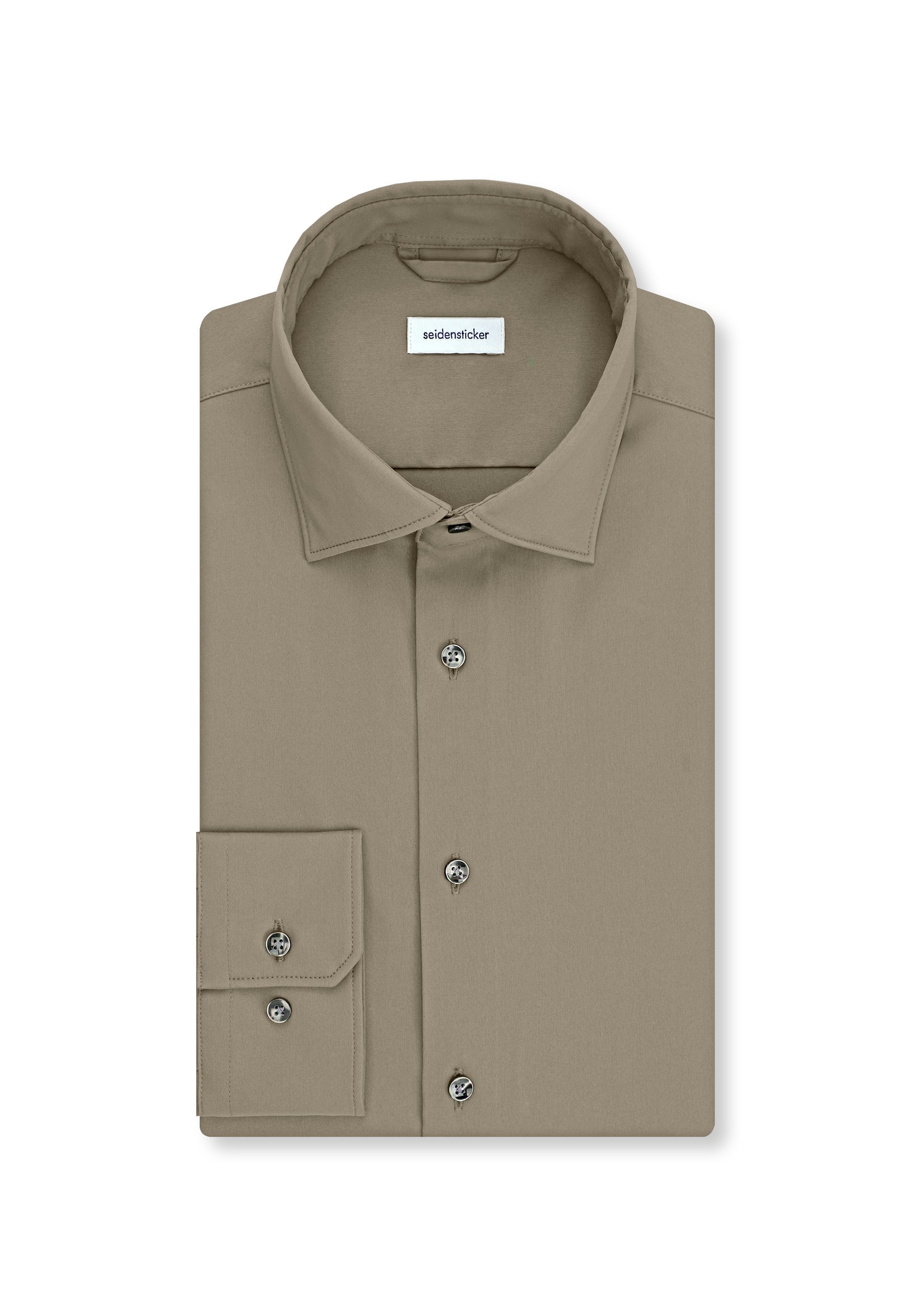 seidensticker Chemise d'affaires »Schwarze Rose« Slim 1/1 Kentkragen Uni