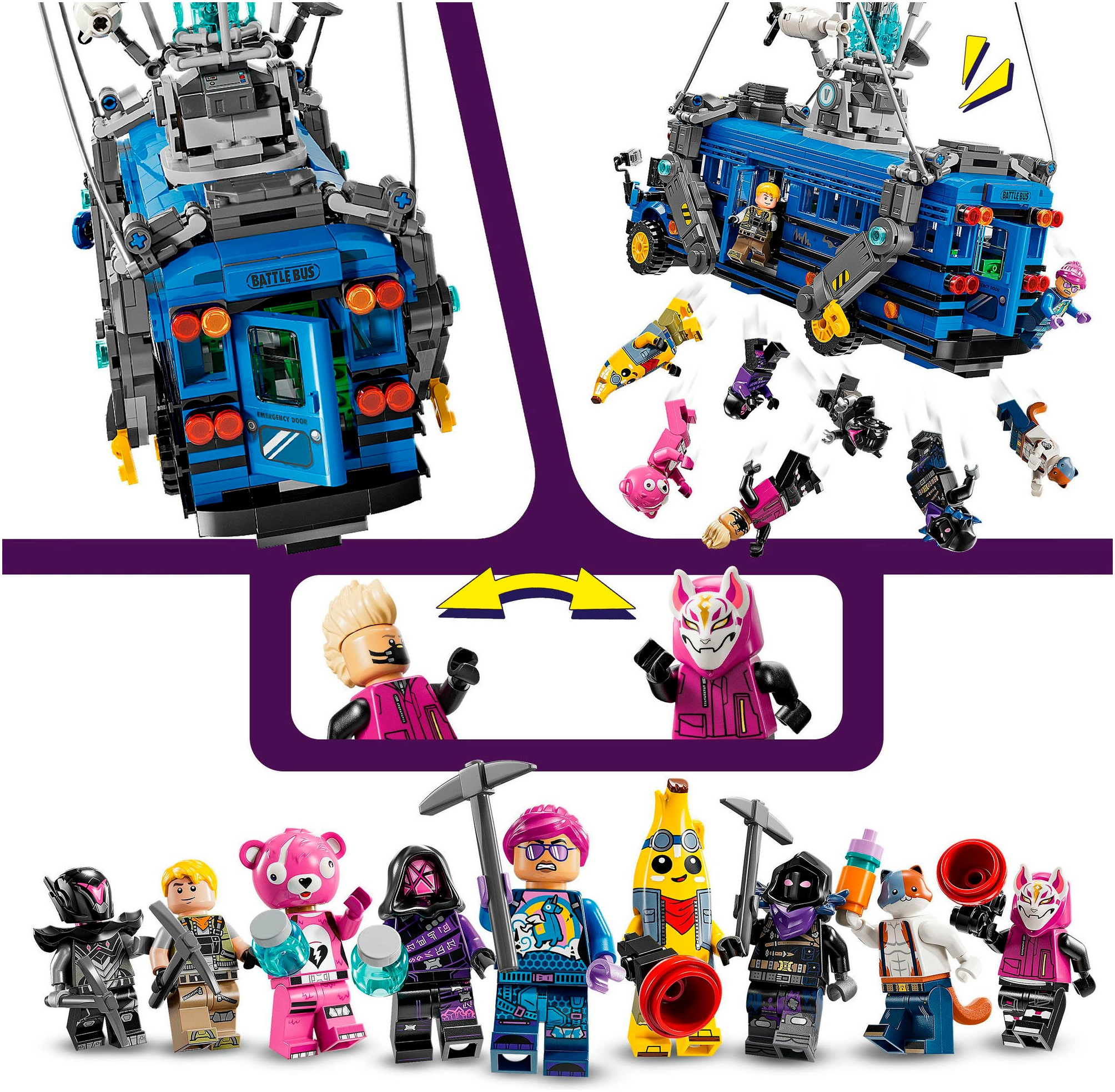 LEGO® Pions de construction »Schlachtenbus (77073), LEGO Fortnite« Made in Europe