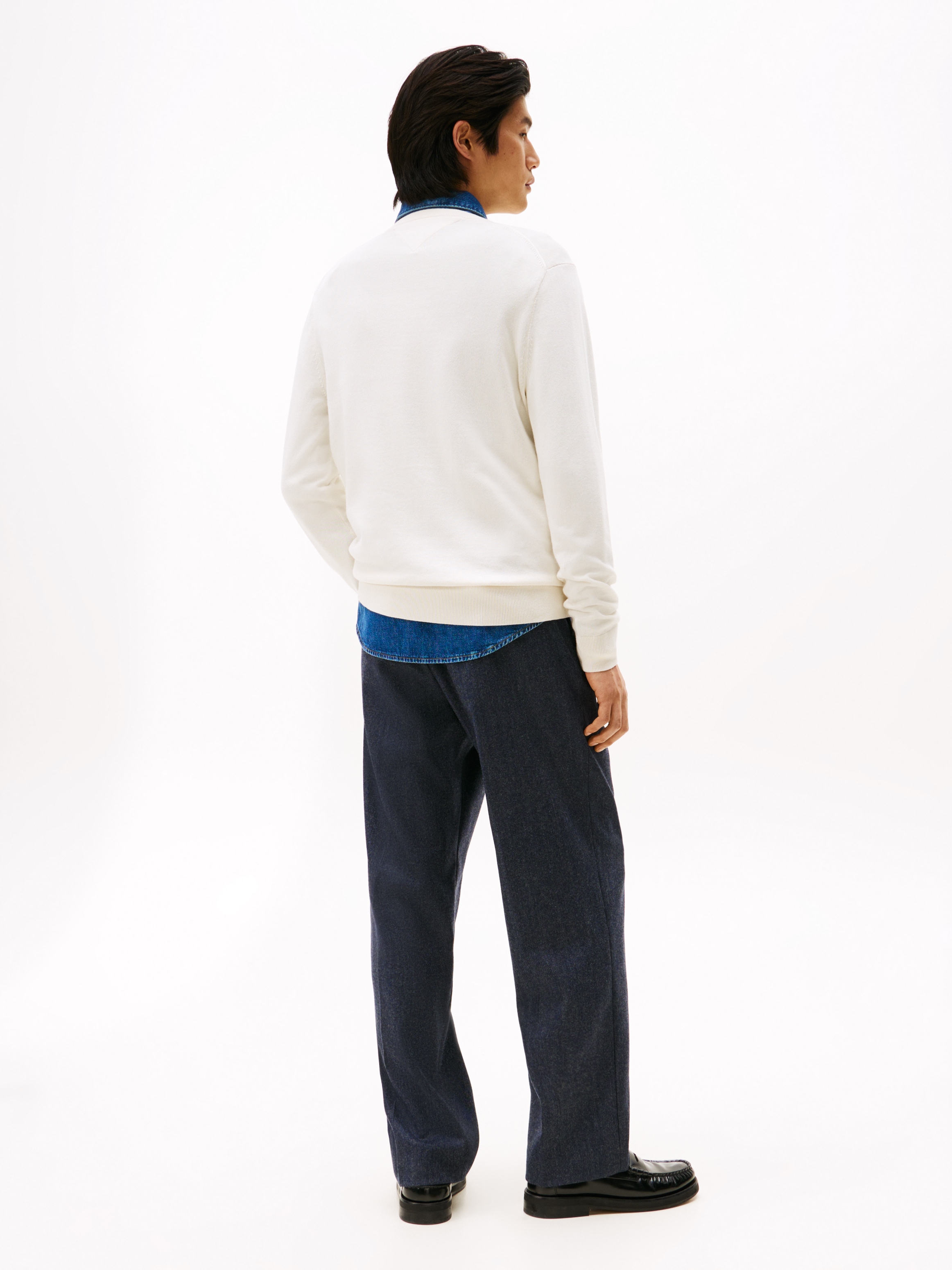 Tommy Hilfiger Rundhalspullover »ESSENTIAL COTTON« Crewneck Regular Fit Premium Mode