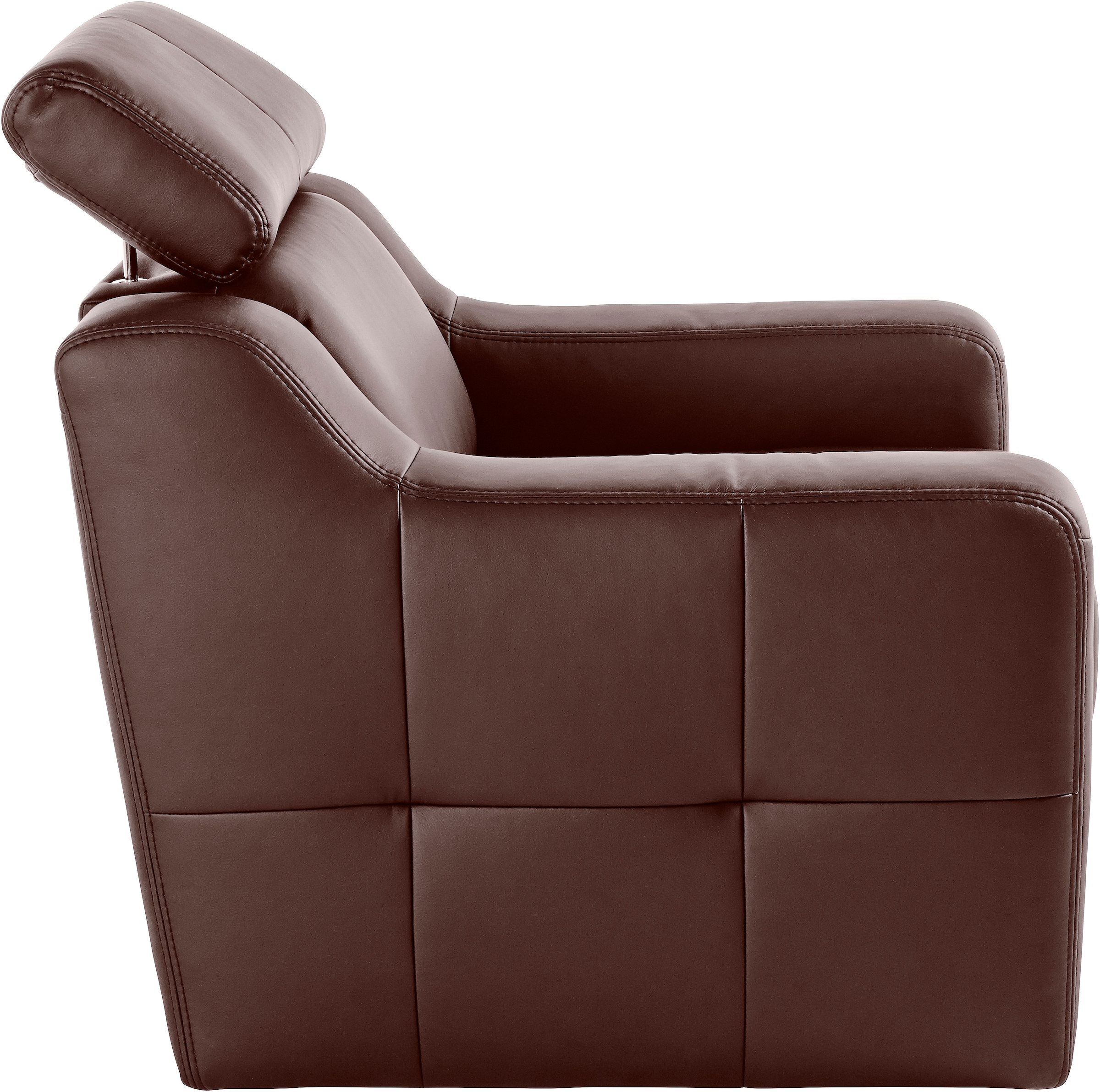 exxpo - sofa fashion Sessel »Lotos, Loungesessel« mit Kopf- bzw. Rückenteilverstellung