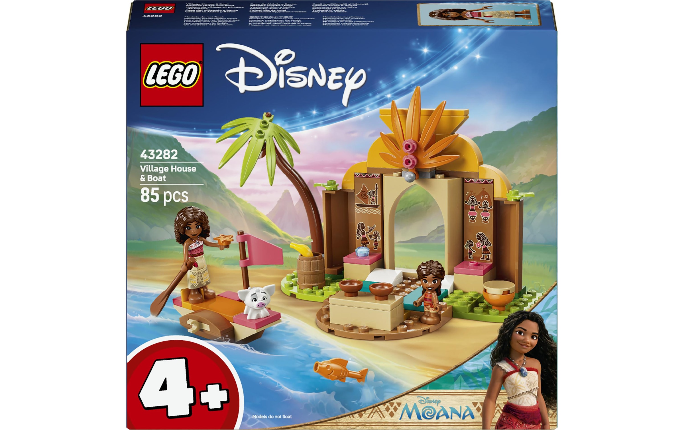 LEGO® Konstruktionsspielsteine »Vaianas Hütte und Boot (43282), LEGO Disney Princess« Made in Europe