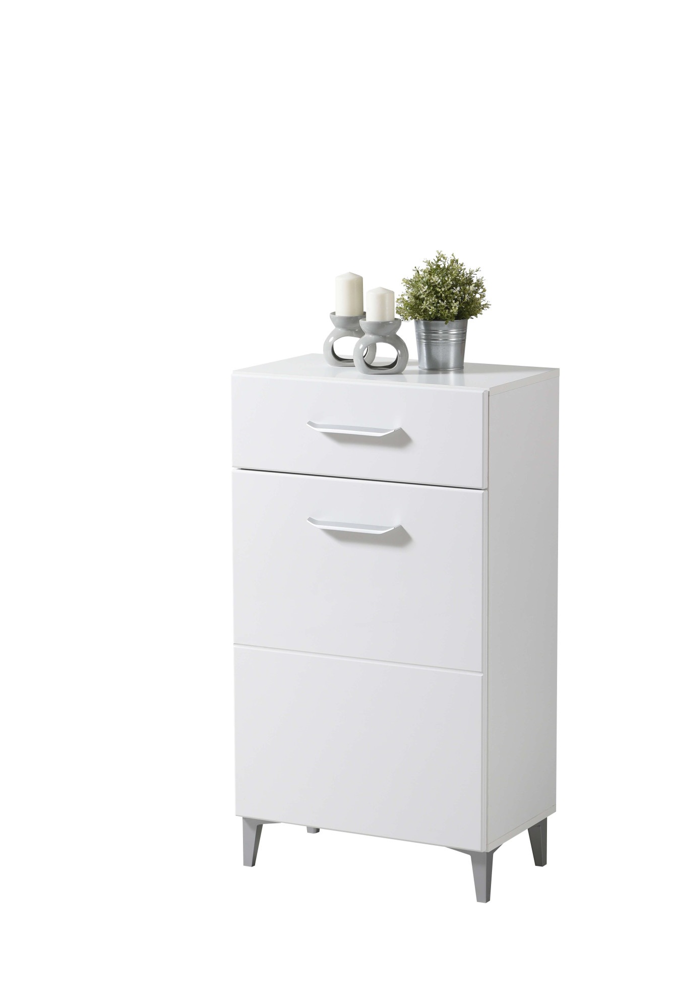 Image of INOSIGN Schuhschrank "Como, Schuhkommode, Schuhregal, Höhe 105 cm" in Opaque Weiss mit MDF-beschichtet Fronten, modernes Design