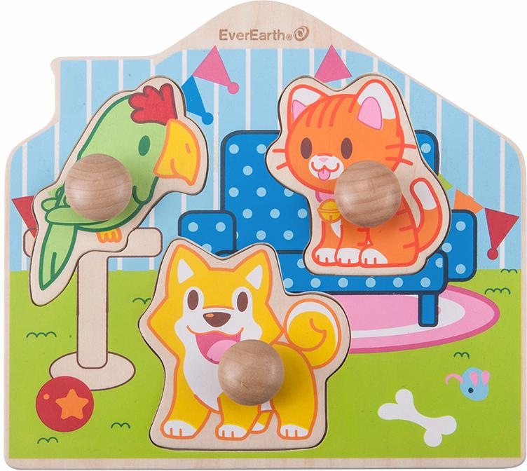 Image of EverEarth® Puzzle »Puzzle - Haustiere«, FSC®- schützt Wald - weltweit bei Ackermann Versand Schweiz