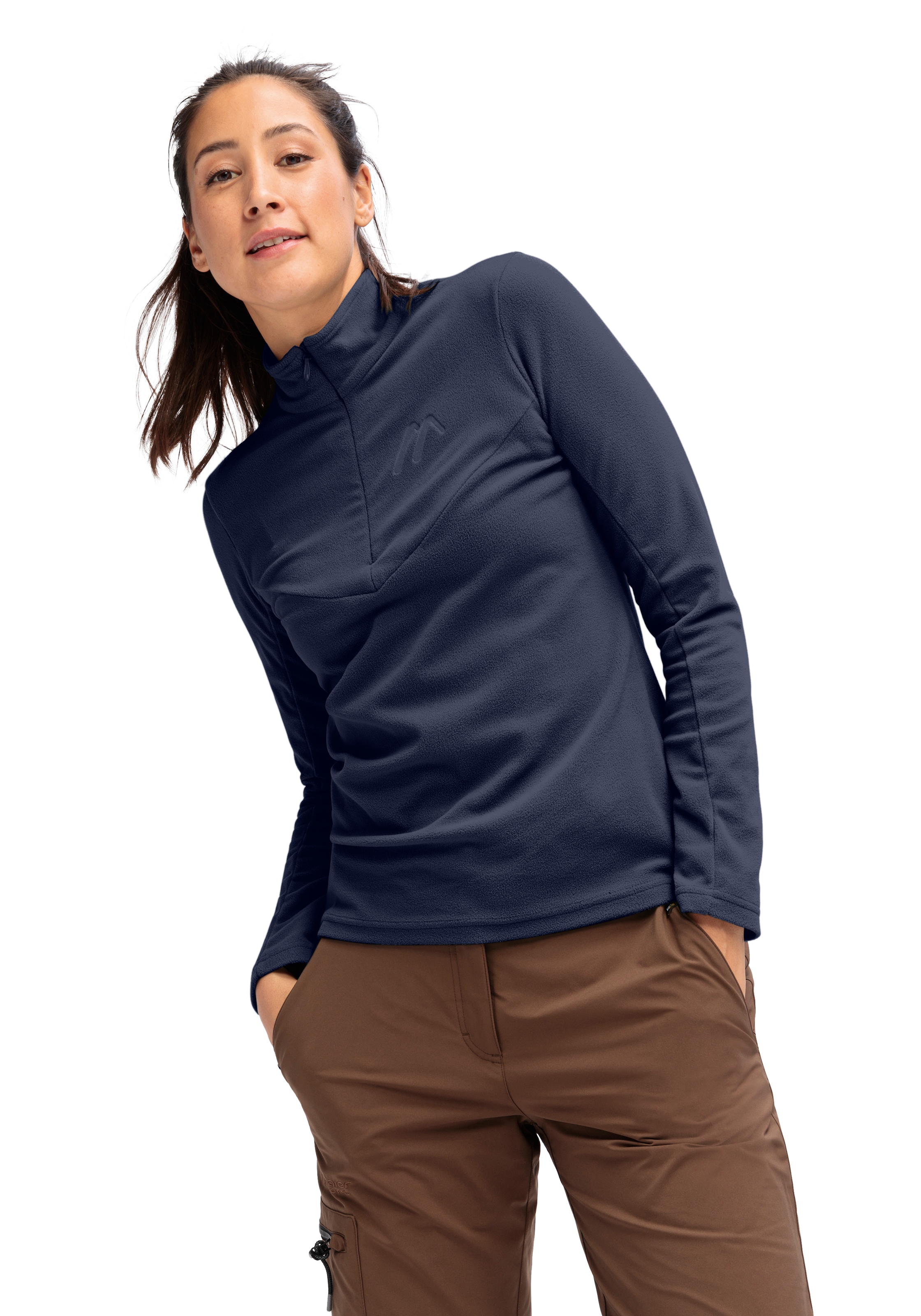 Maier Sports Pull à col roulé »DA-ROLLI DENISE HZ W« mit schützendem Kragenbereich, aus Polyester