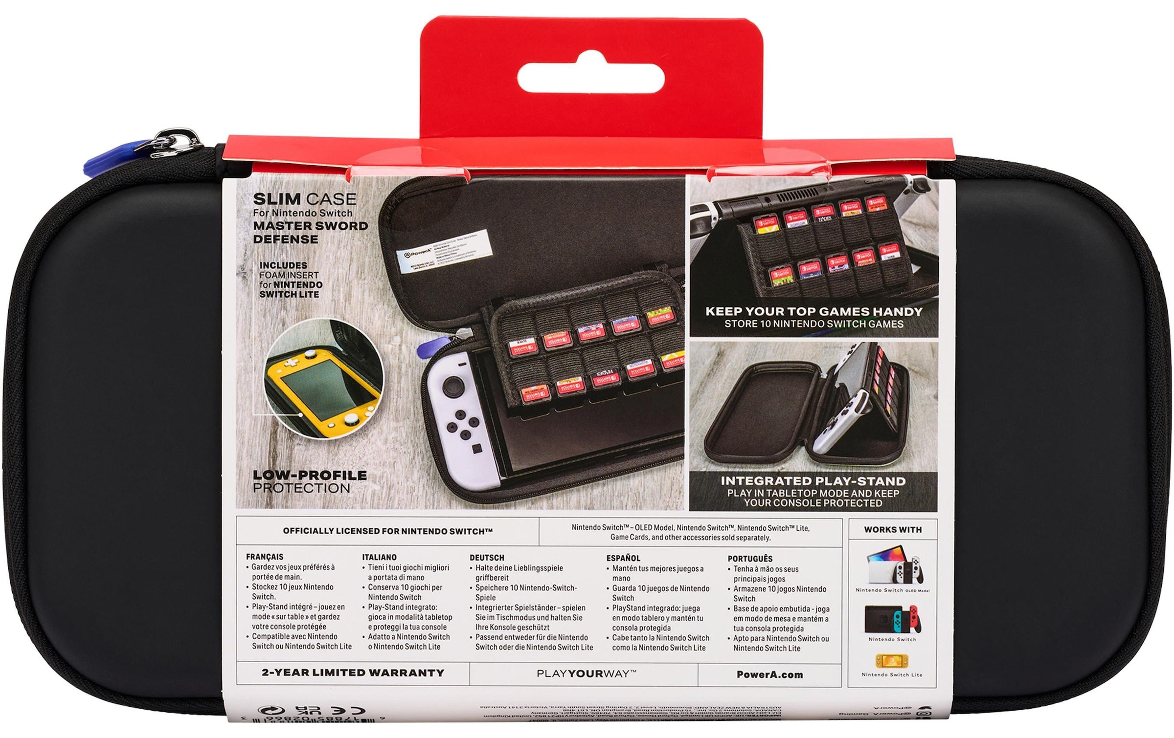 PowerA Nintendo-Schutzhülle »Slim Case Master Sword Defense«, Nintendo Switch-Nintendo Switch Lite