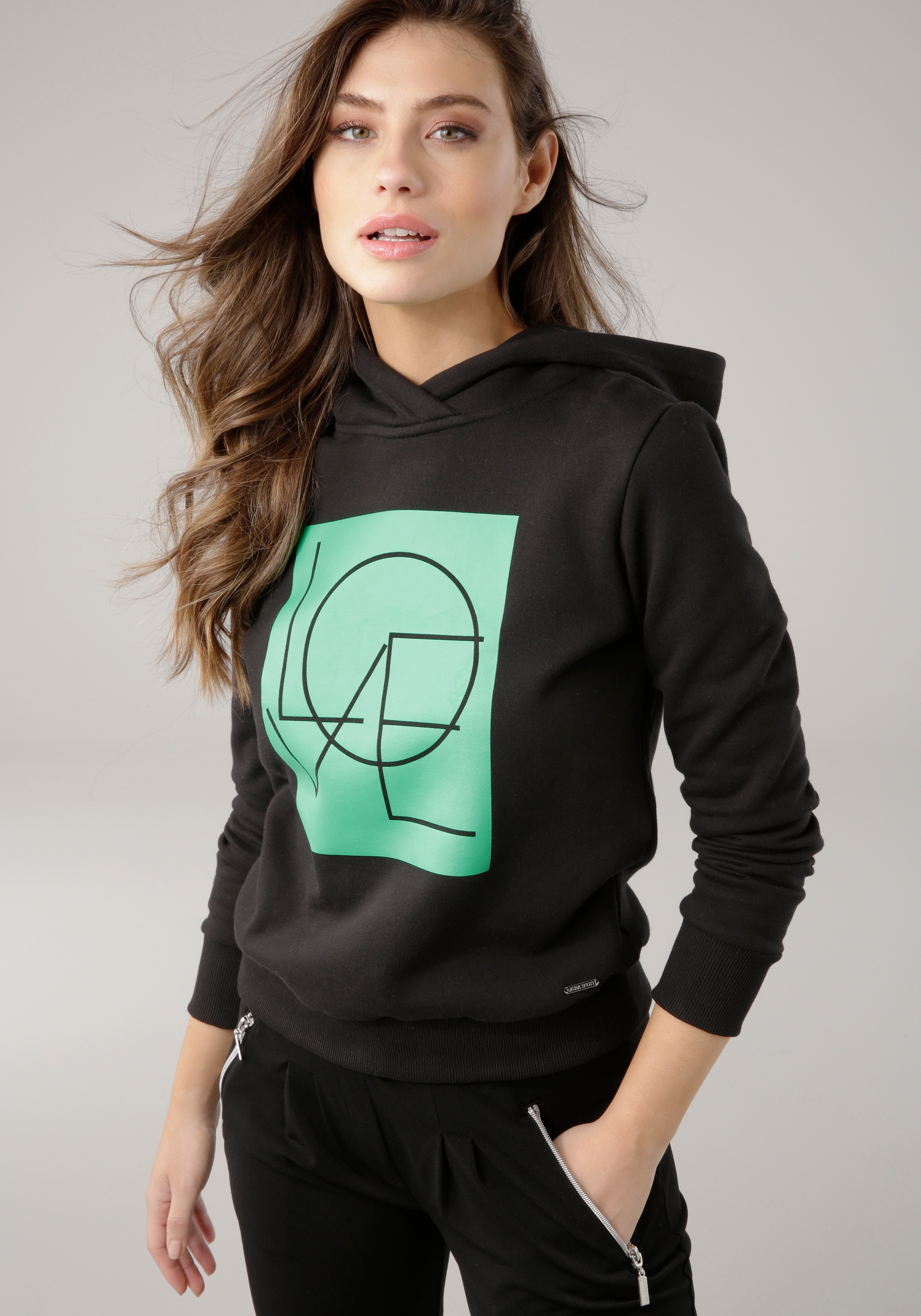 Image of Laura Scott Kapuzensweatshirt, mit Aufdruck - NEUE KOLLEKTION bei Ackermann Versand Schweiz