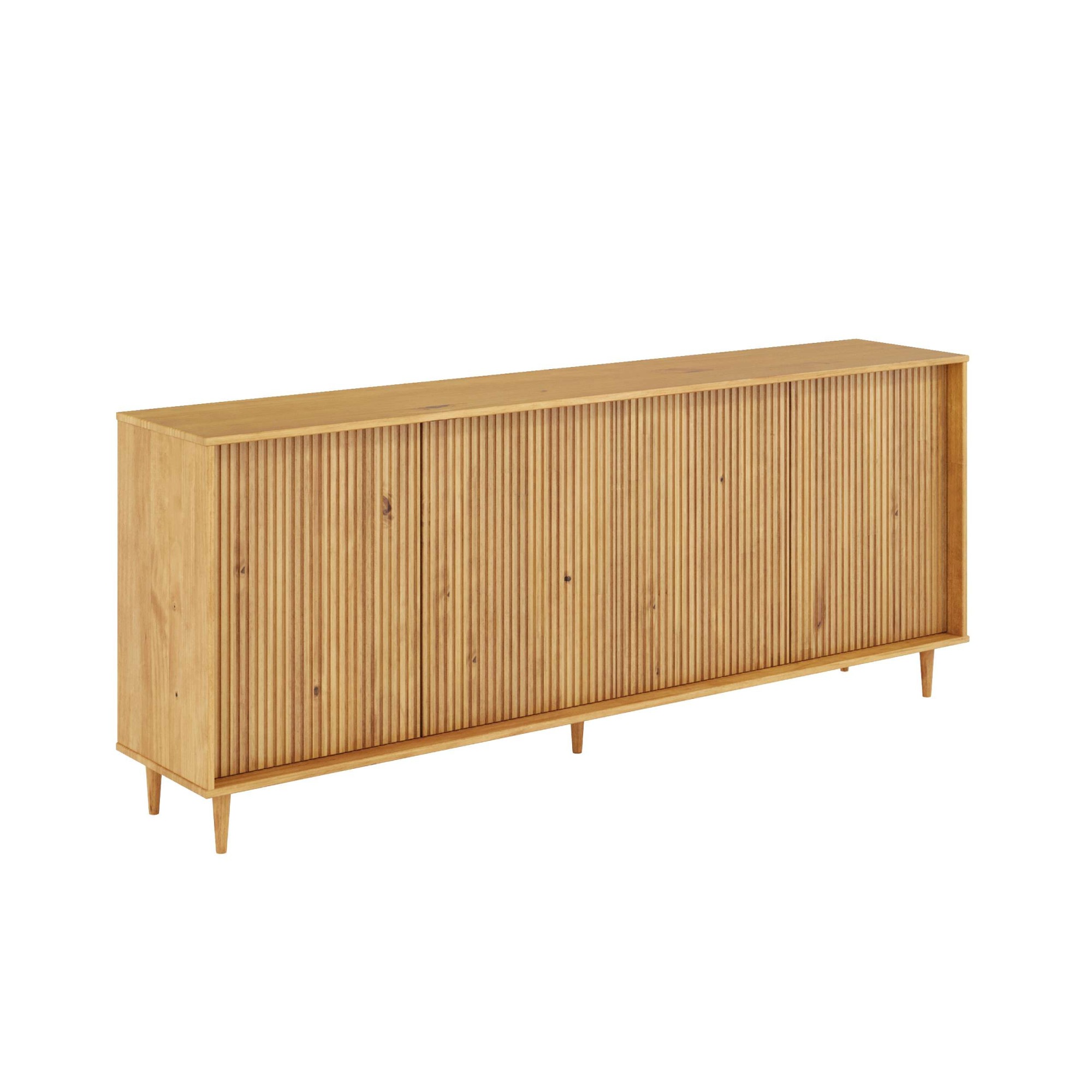 Image of GOODproduct Sideboard "Malmedy Front mit gefrästen Rillen" Kommode aus massivem Kiefernholz, Push-to-open, FSC, Breite 200 cm