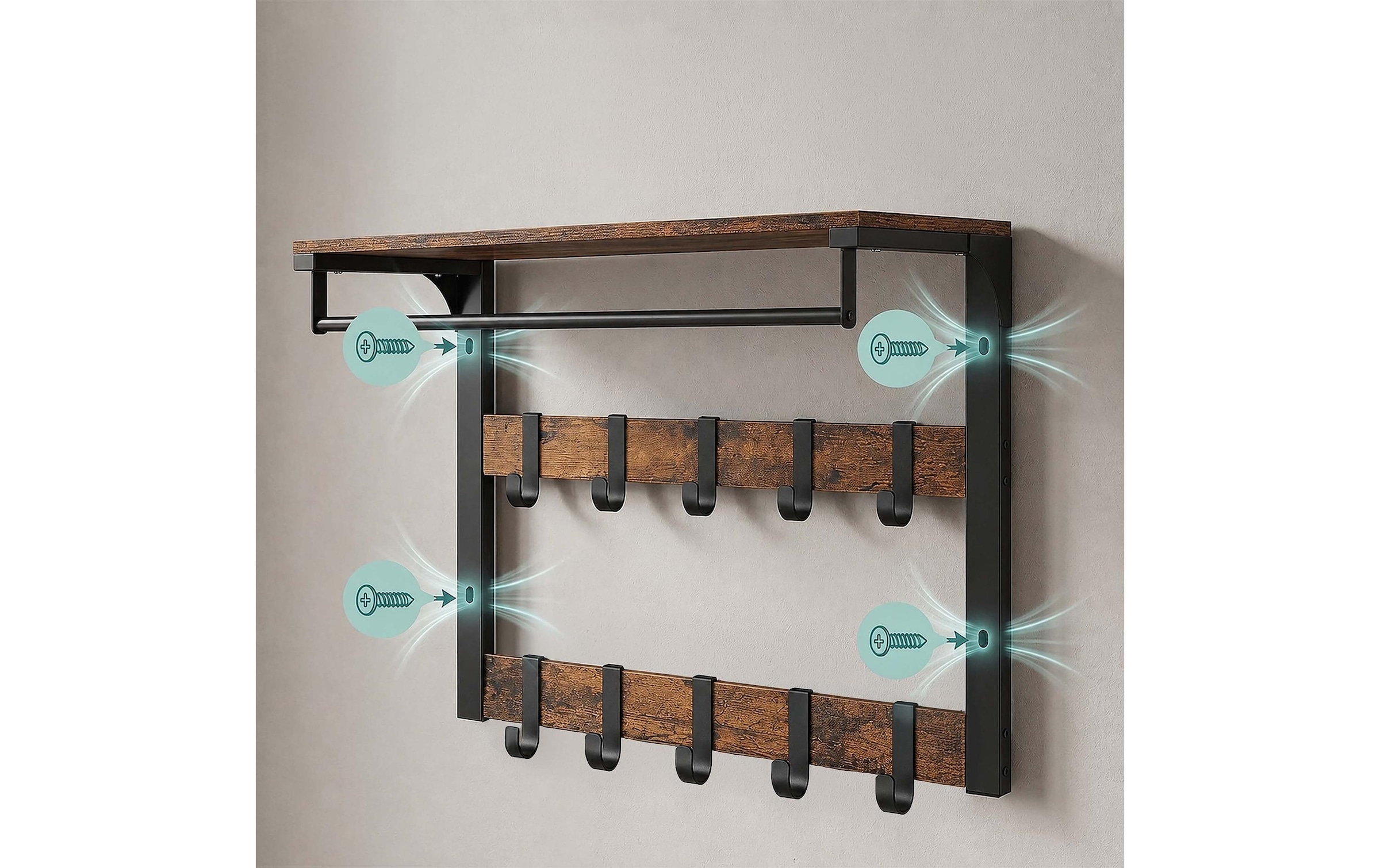 relaxdays Wandgarderobe