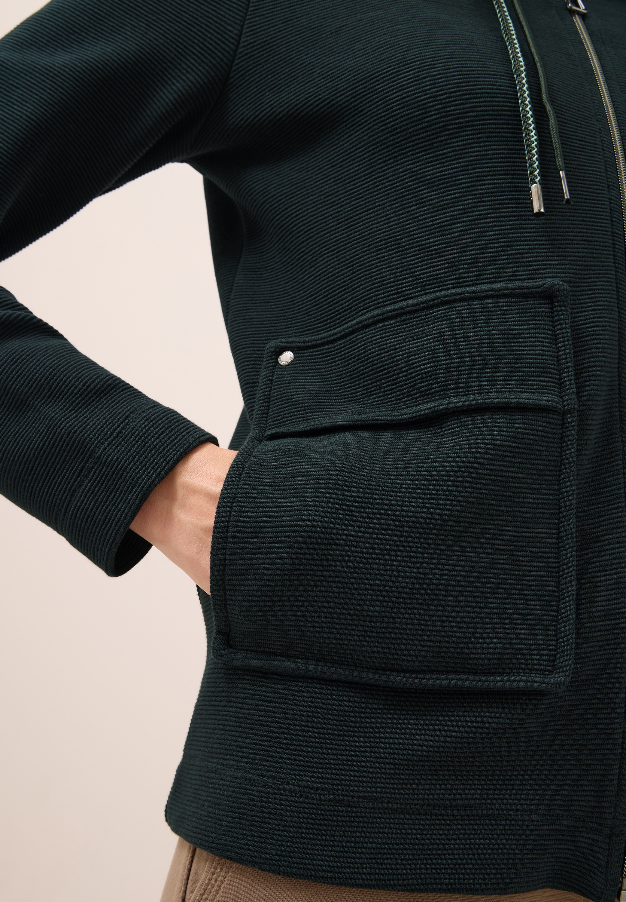 Cecil Sweatjacke, mit Taschen