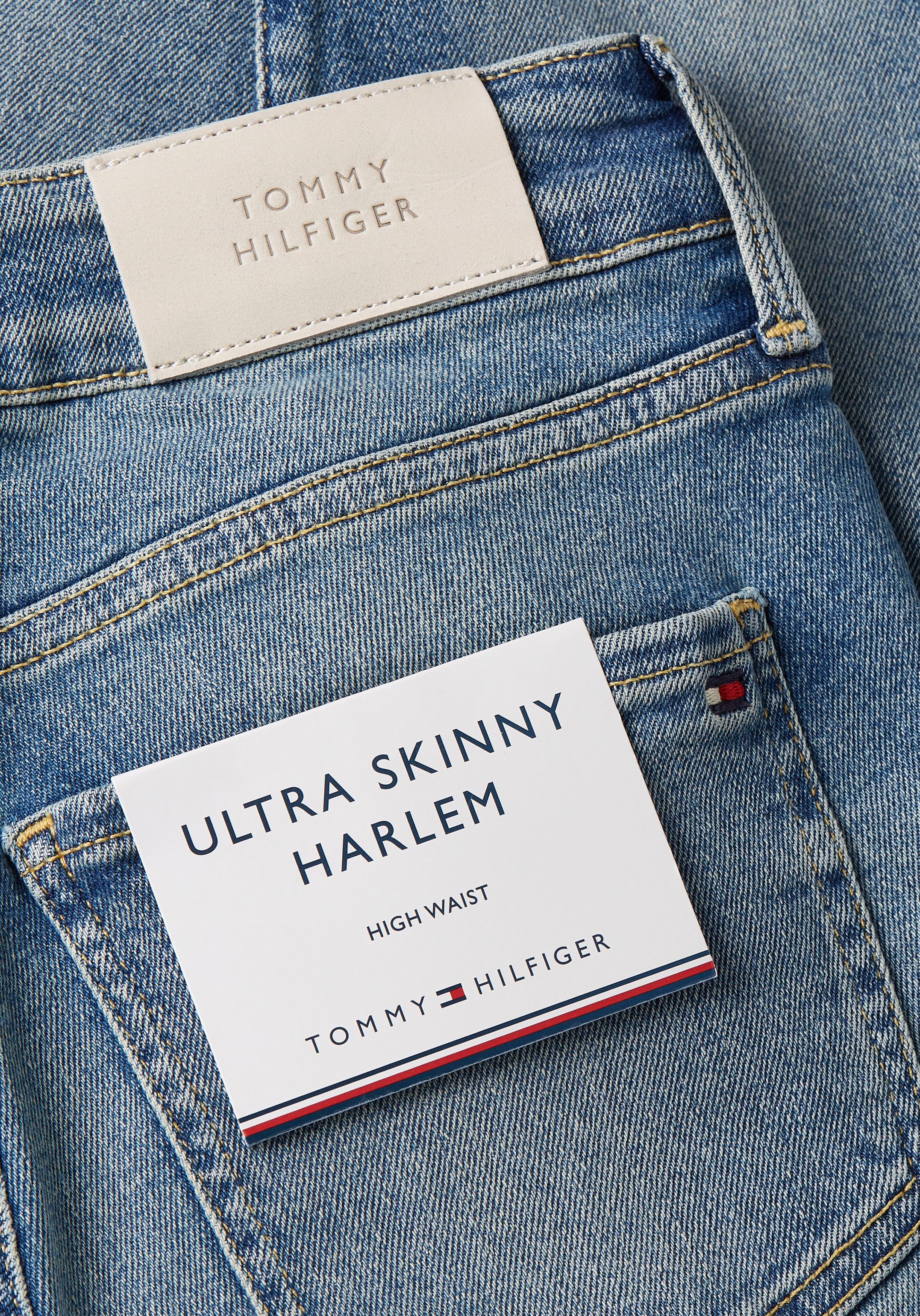 ♕ Tommy Hilfiger in KAI«, HARLEM Waschung blauer SKINNY versandkostenfrei U Skinny-fit-Jeans kaufen »TH FLEX HW