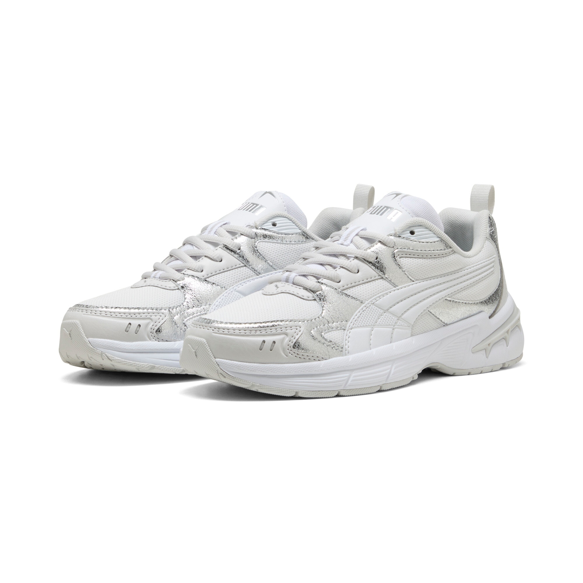 Image of PUMA Sneaker "MILENIO TECH 2000 METALLIC WHISPER" für vielseitige Aktivitäten, atmungsaktives Textil-Obermaterial