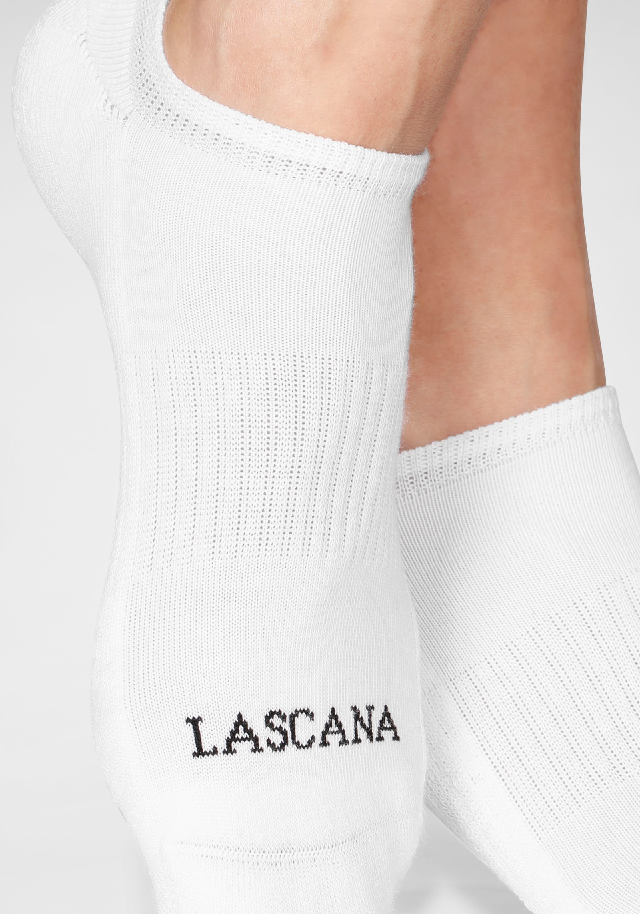 LASCANA ACTIVE Sneakersocken, (Packung, 7 Paar), mit Fussfrottee