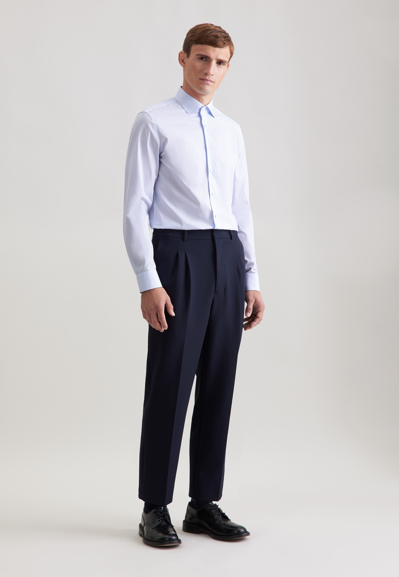 seidensticker Businesshemd »Schwarze Rose« X-Slim 1/1 Kentkragen Druck